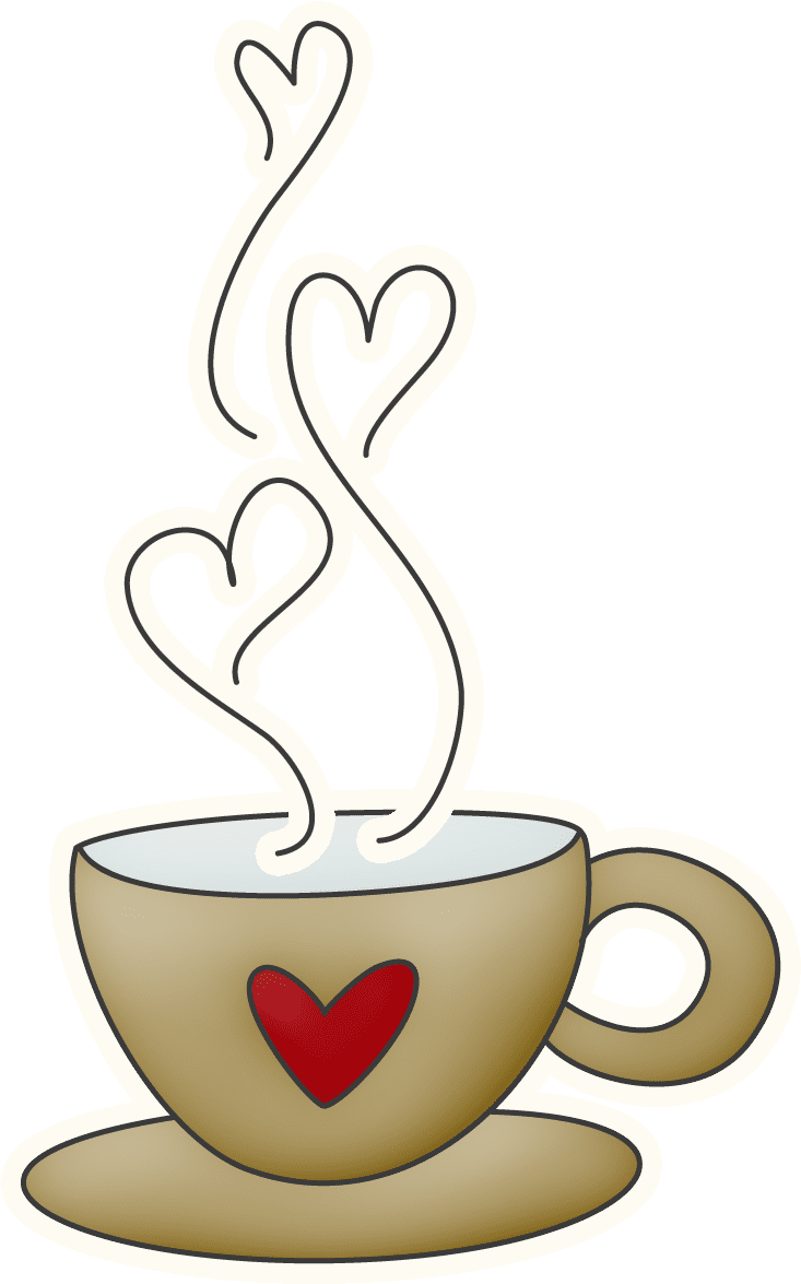 Fotos en una taza de caf coffee art drawing painting clipart free