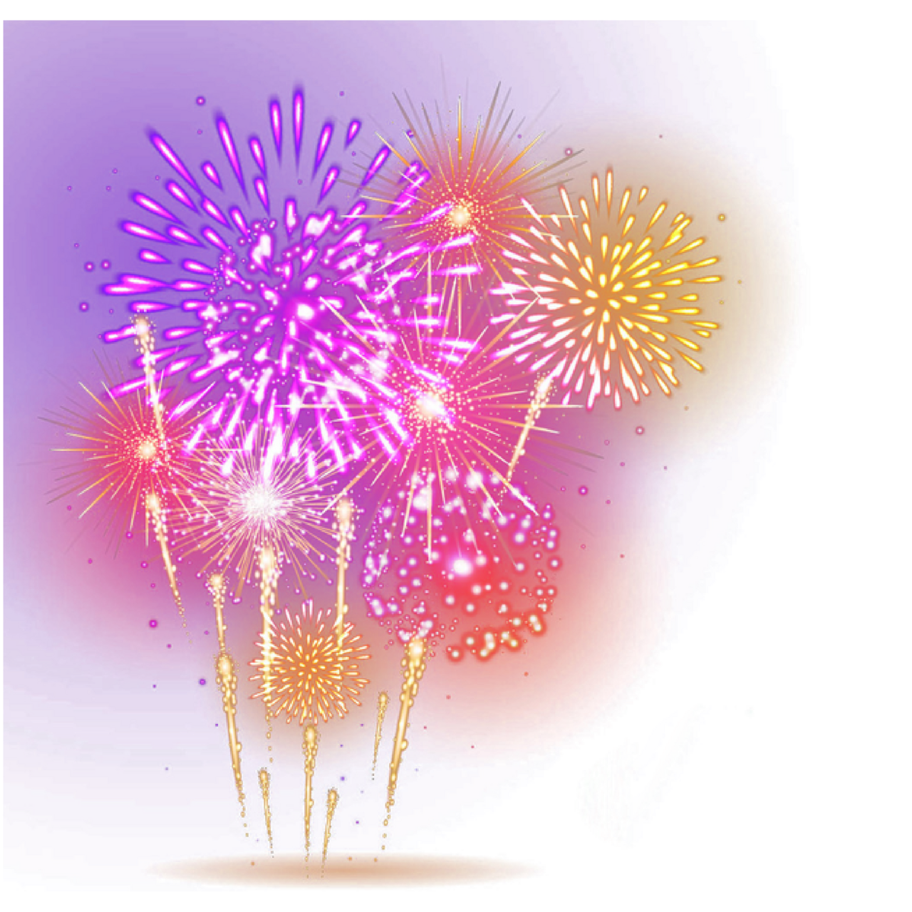 Fireworks euclidean clipart vector