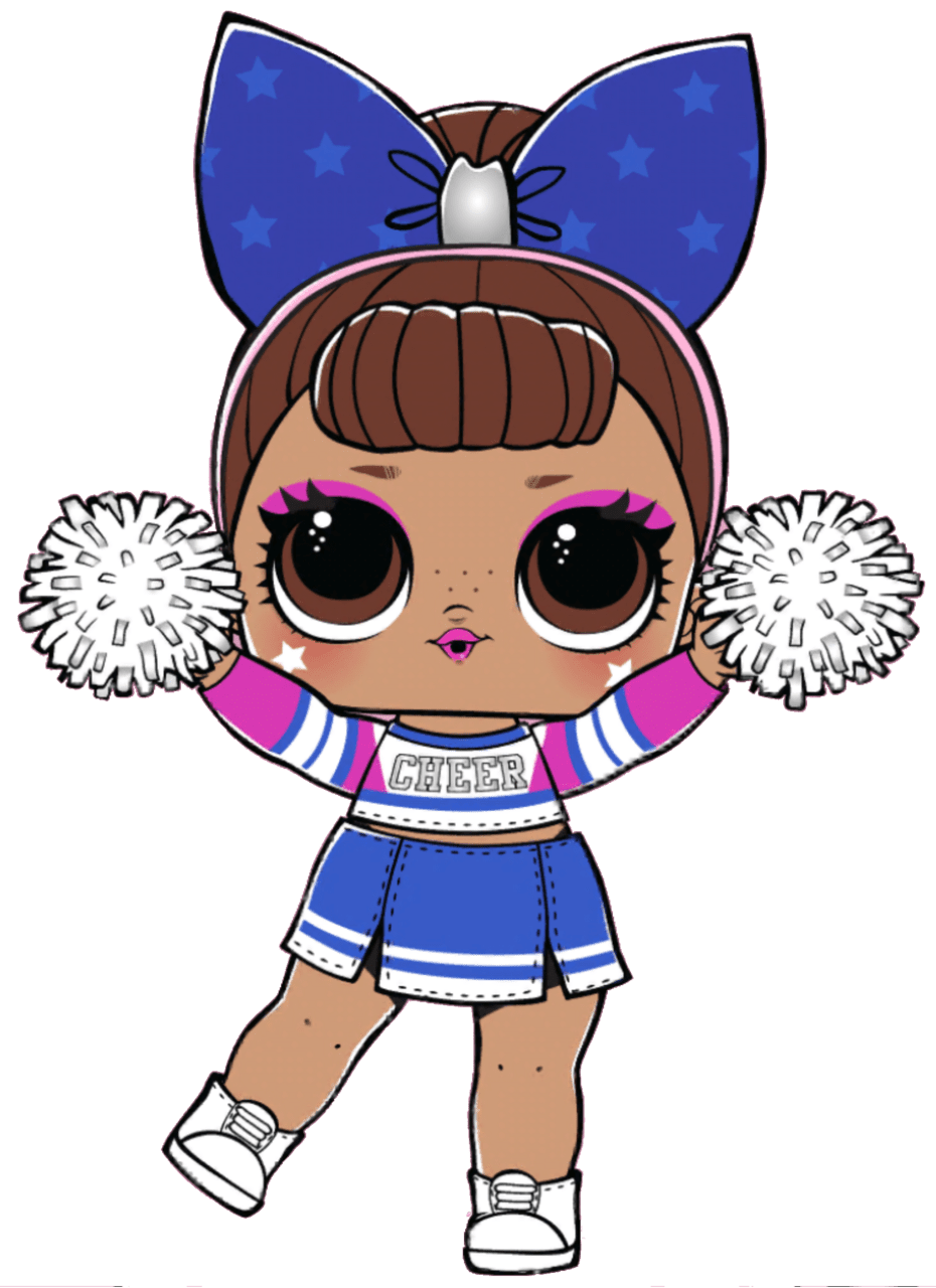 Cheerleader pin page clipart transparent