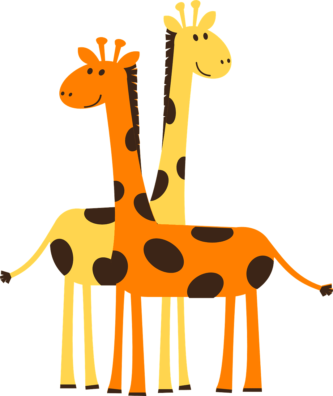 Giraffe africa safari vector graphic clipart