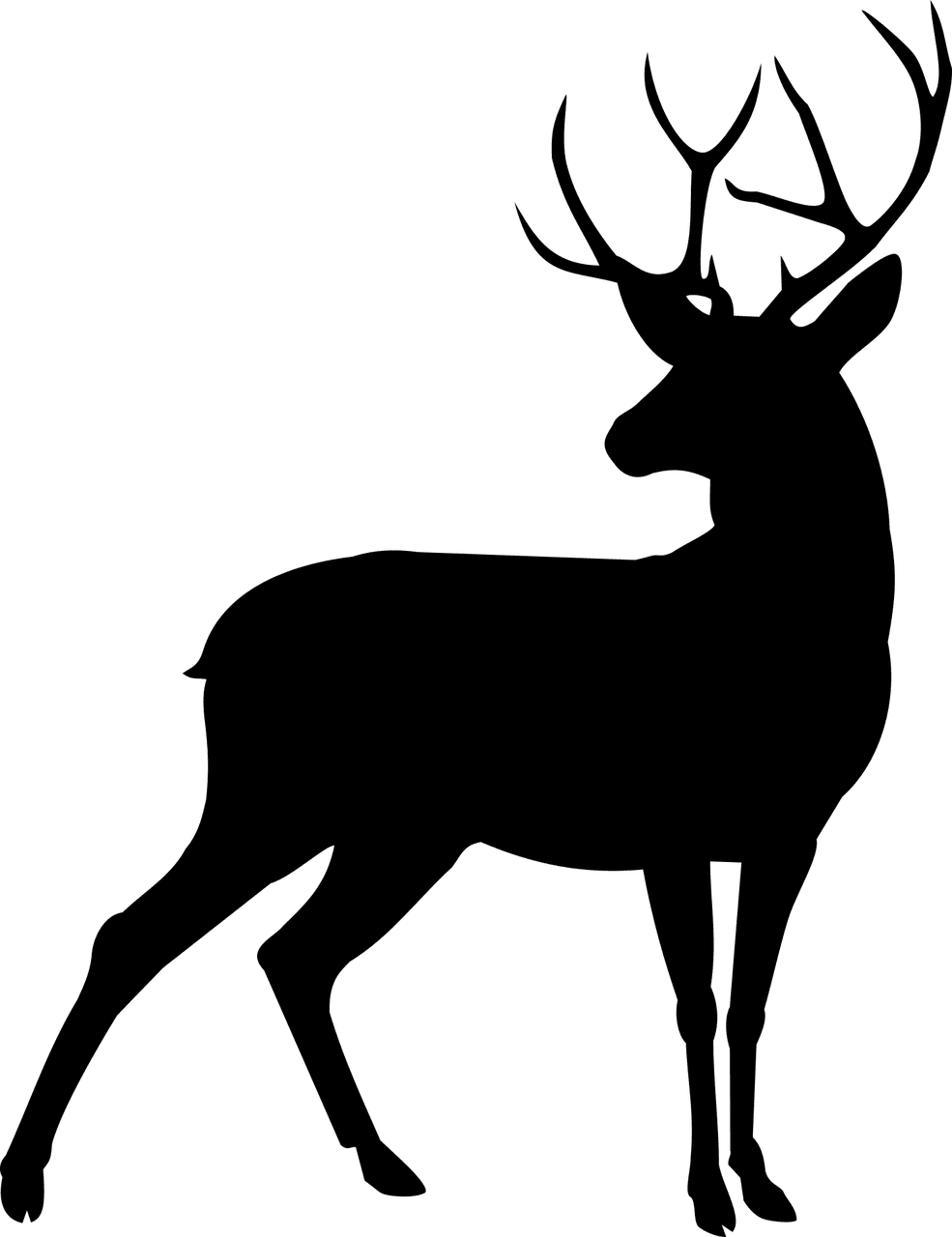 Deer animal stag nature vector graphic clipart