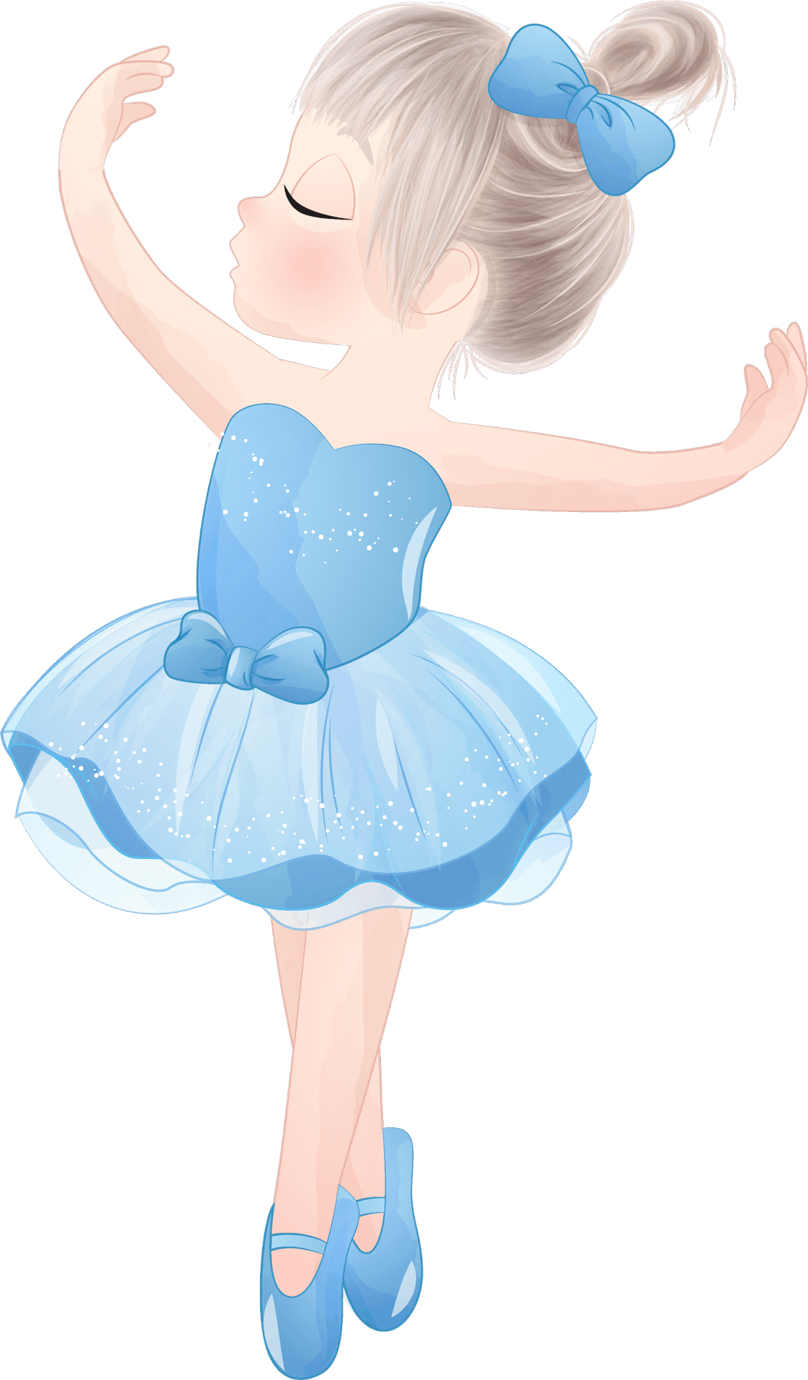 Dance giselle vector ballet cute girl girly art ballerina cartoon clipart