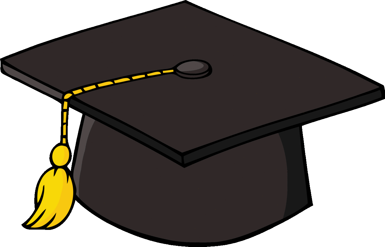 Graduation cap pin page clipart background