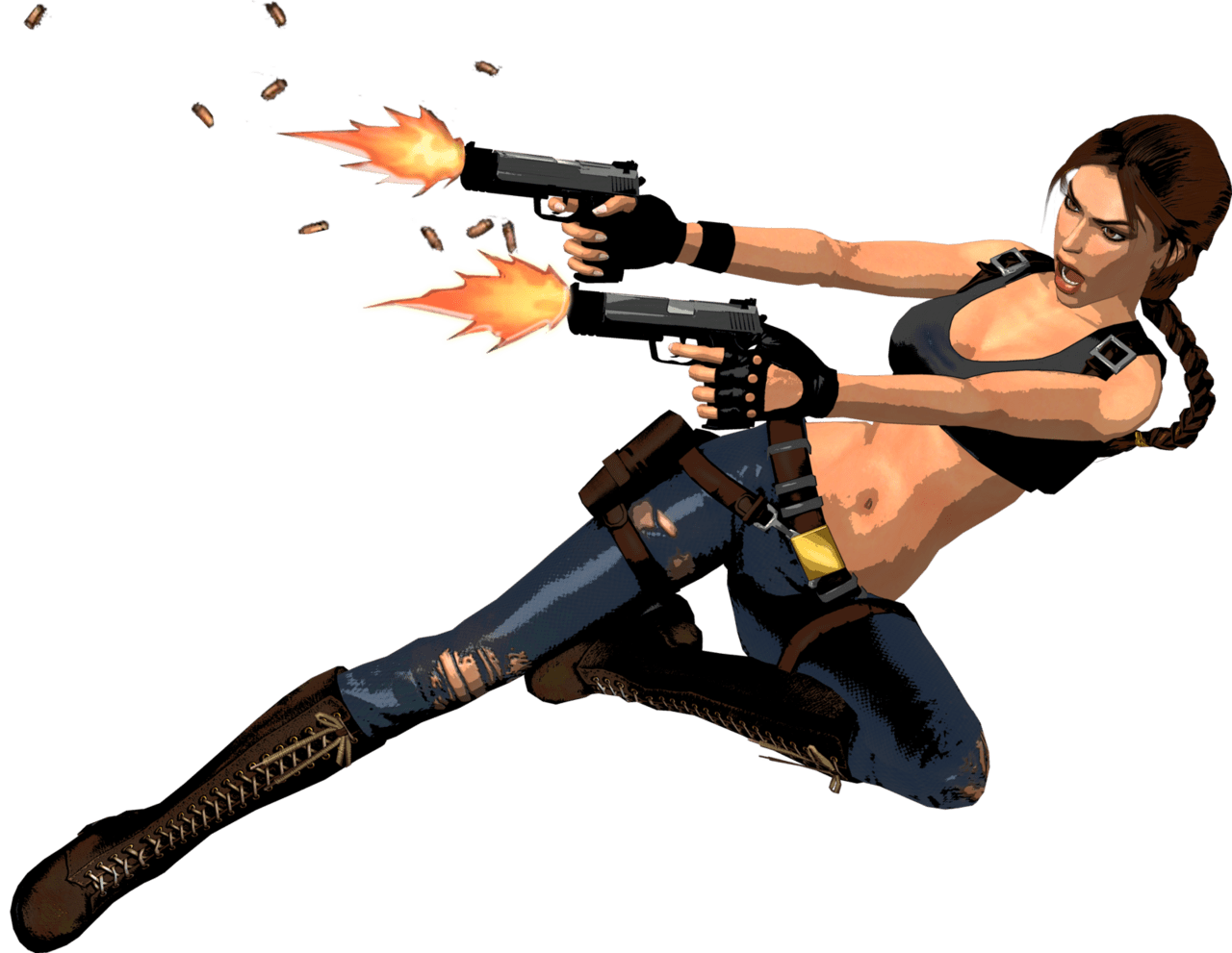 Lara croft tomb raider with gun clipart picture 2