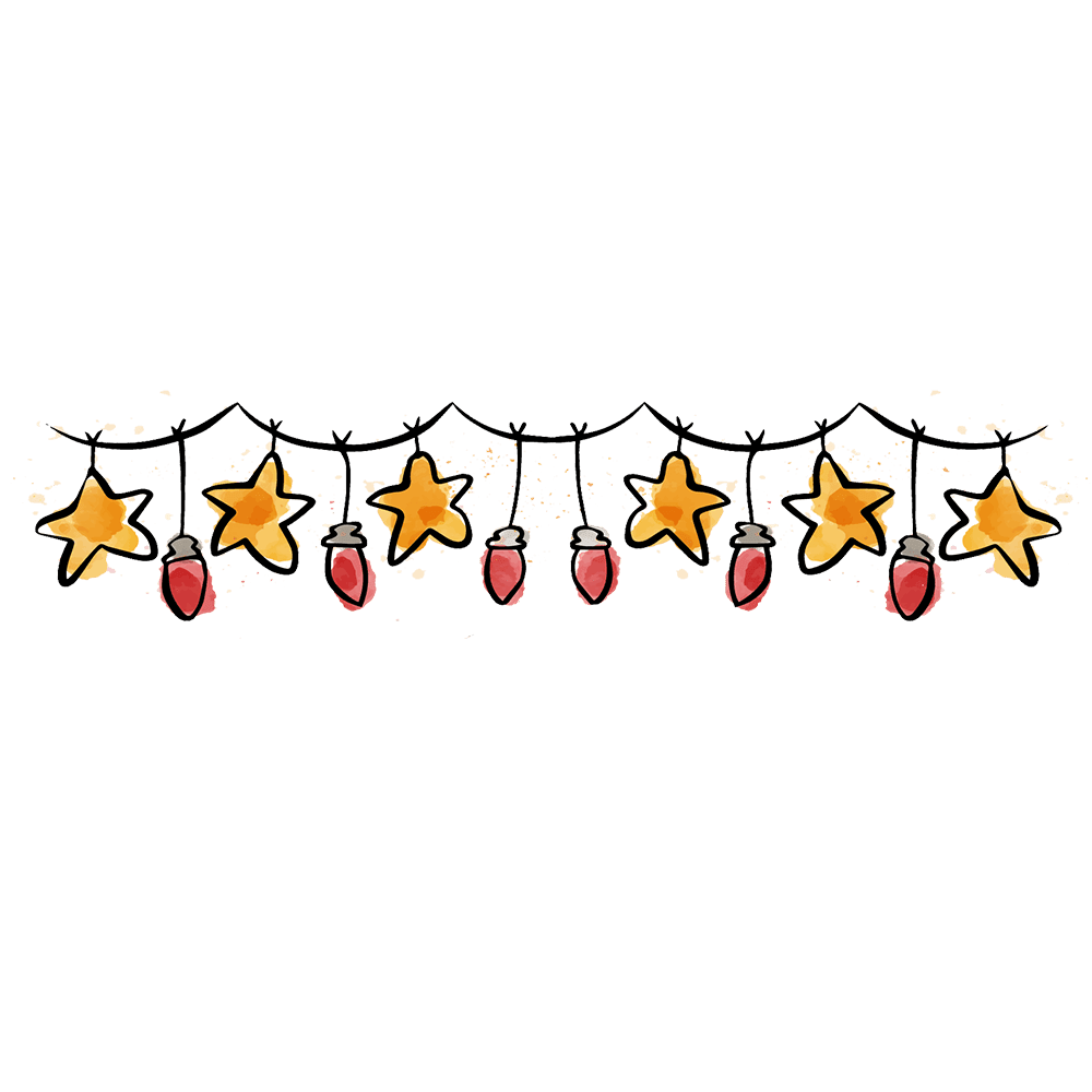 Cute christmas lights clipart for your holiday decorations photo