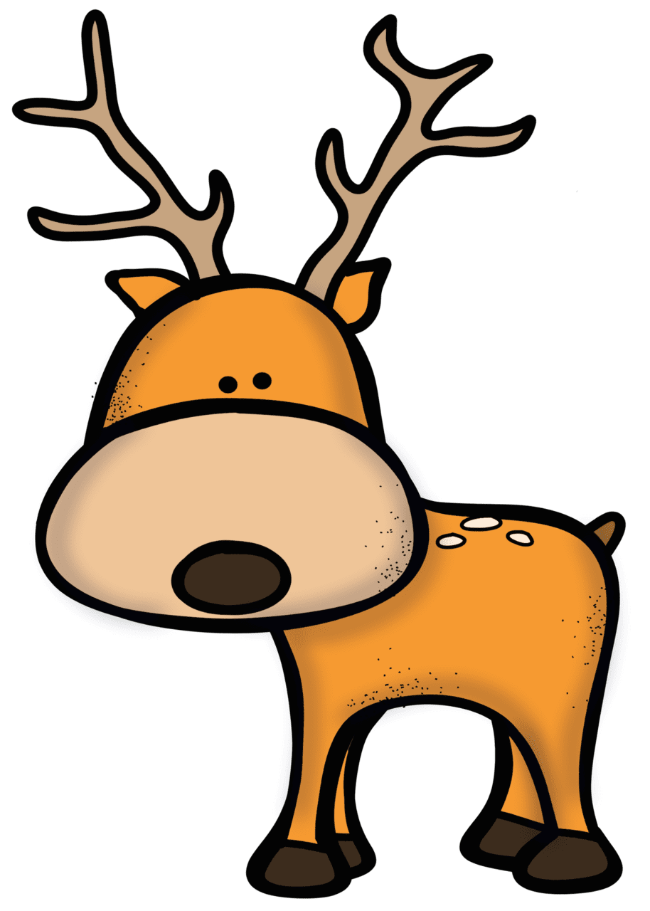 Deer pin page clipart background