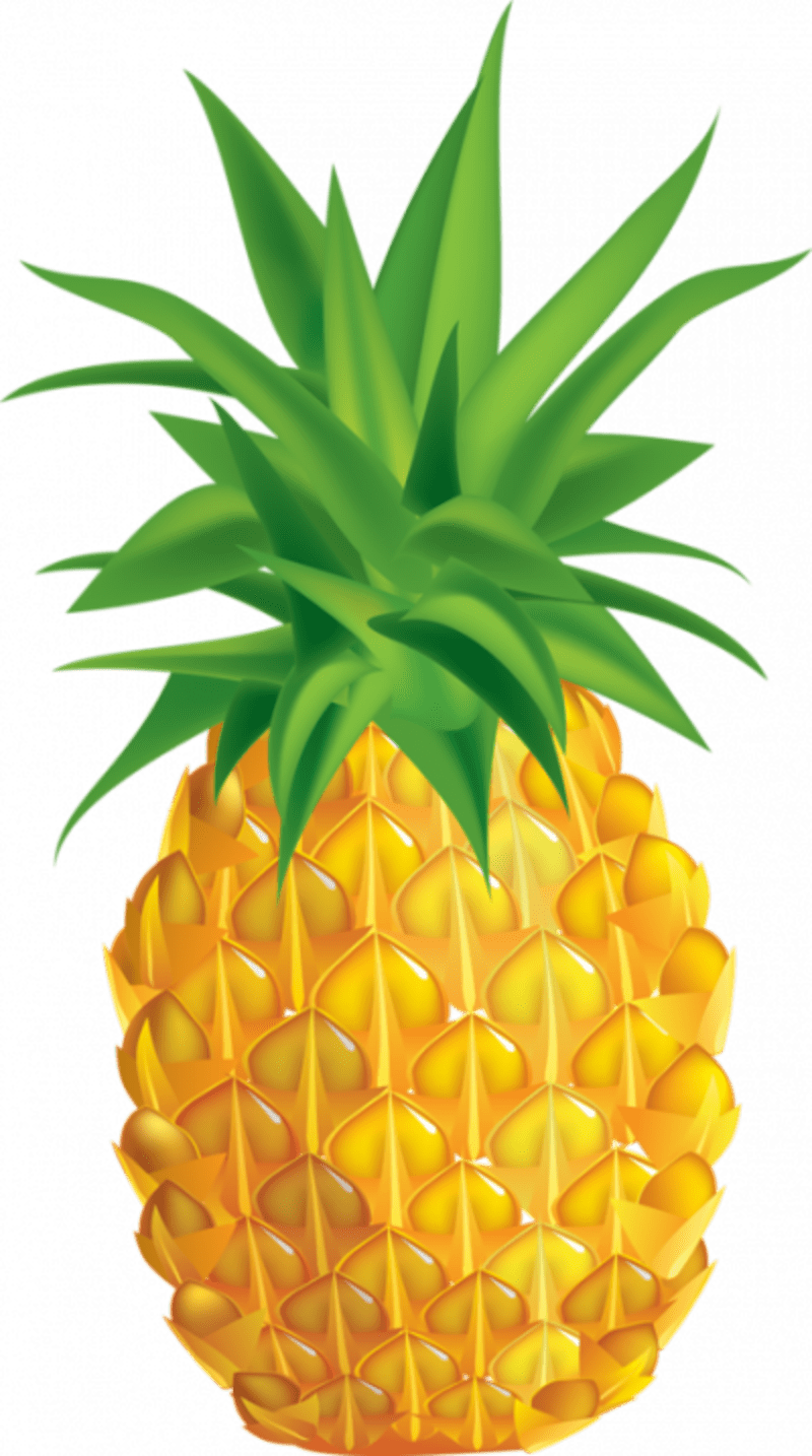 Pineapple fruits et legumes clipart background