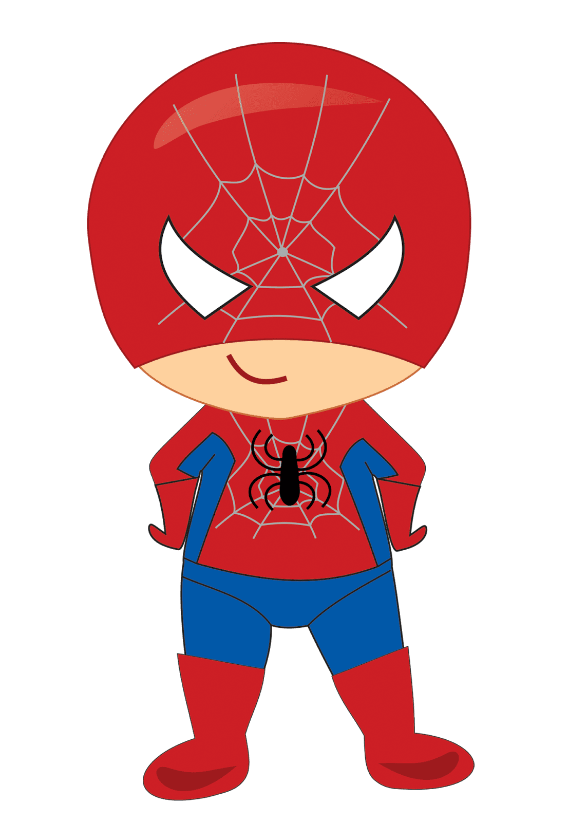 Spiderman baby superheroes clipart vector