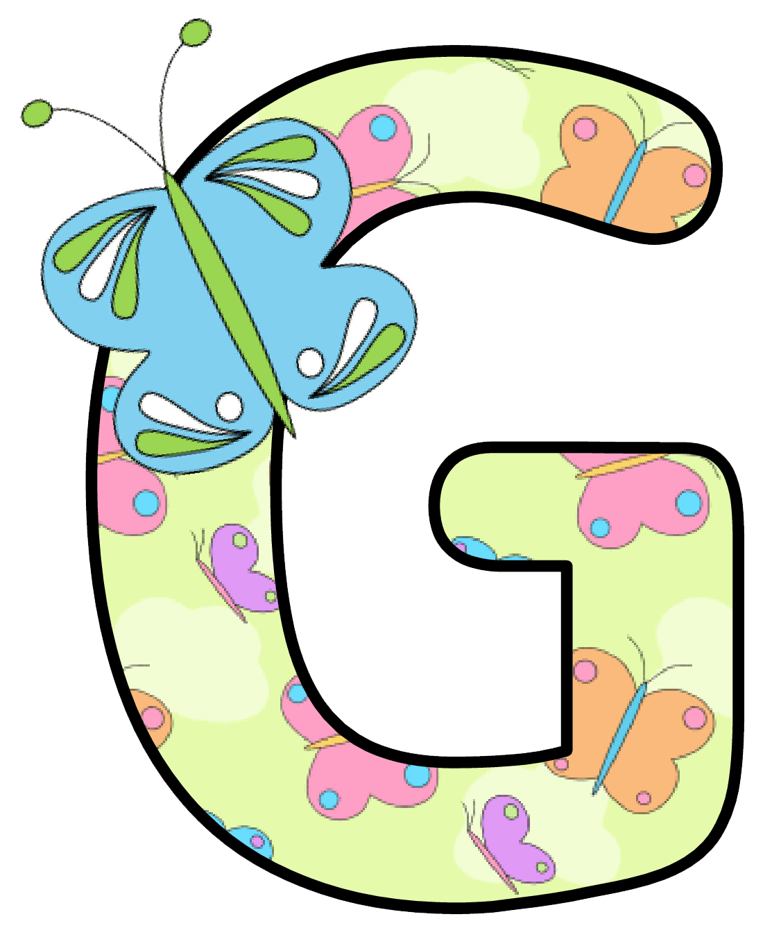 Butterflies pin page clipart vector 3