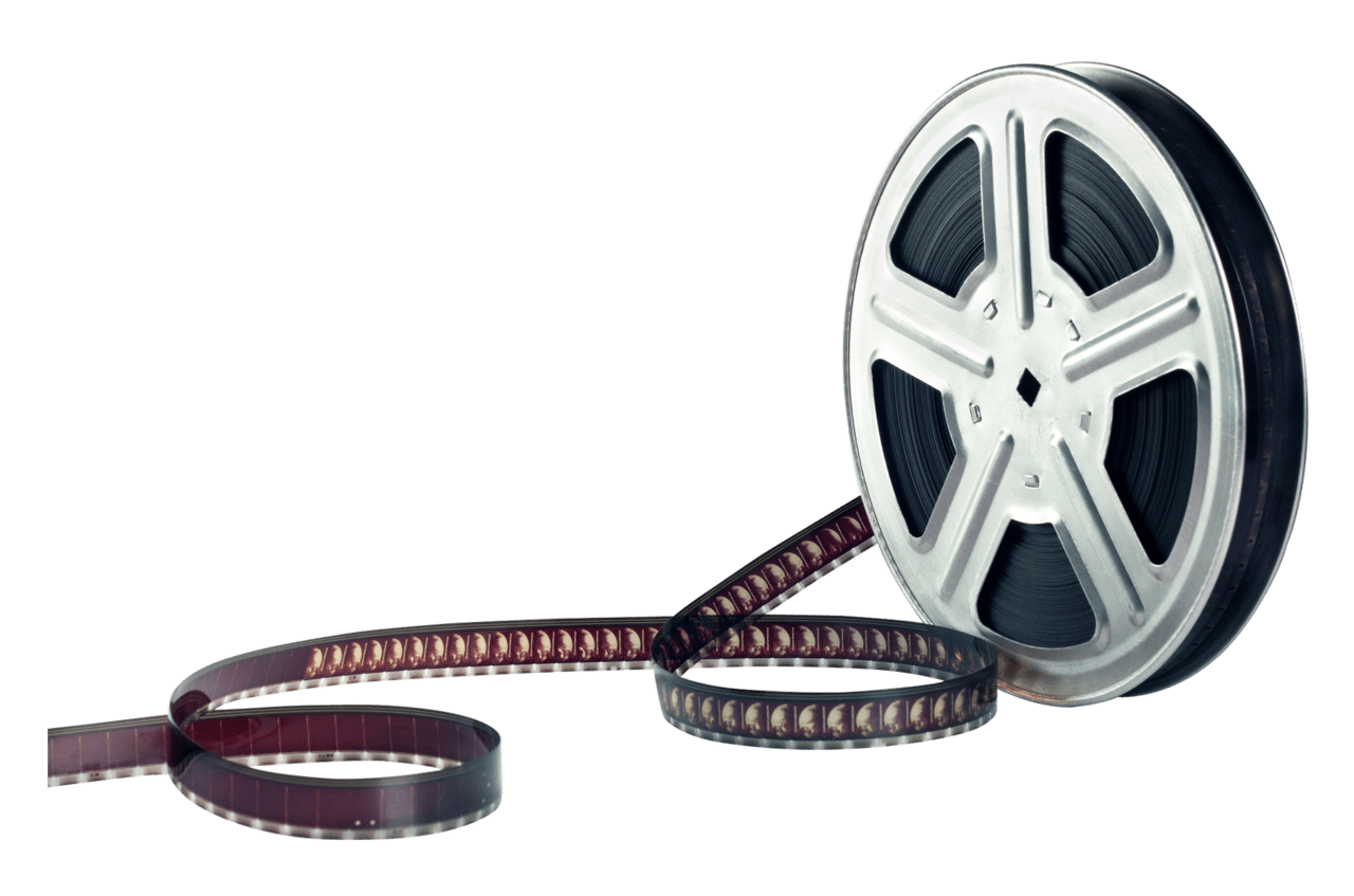 Movie film reel image for clipart