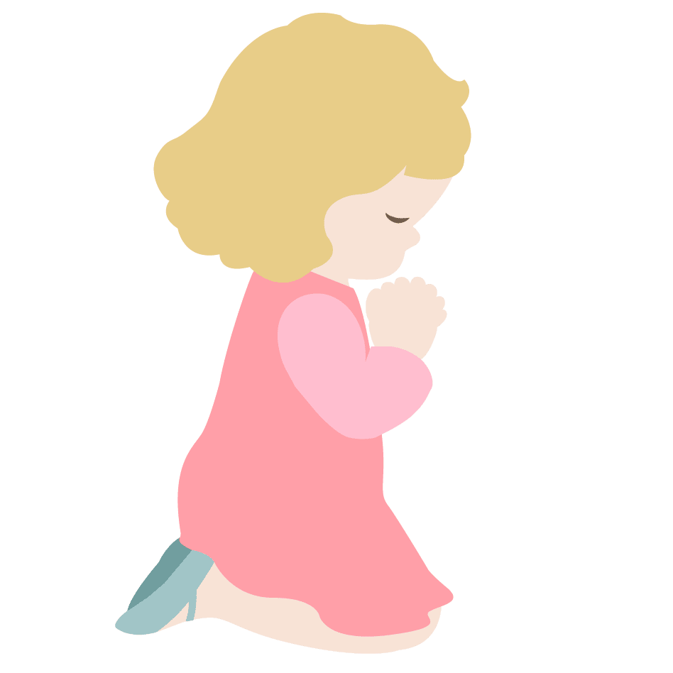 Church children praying clipart panda images