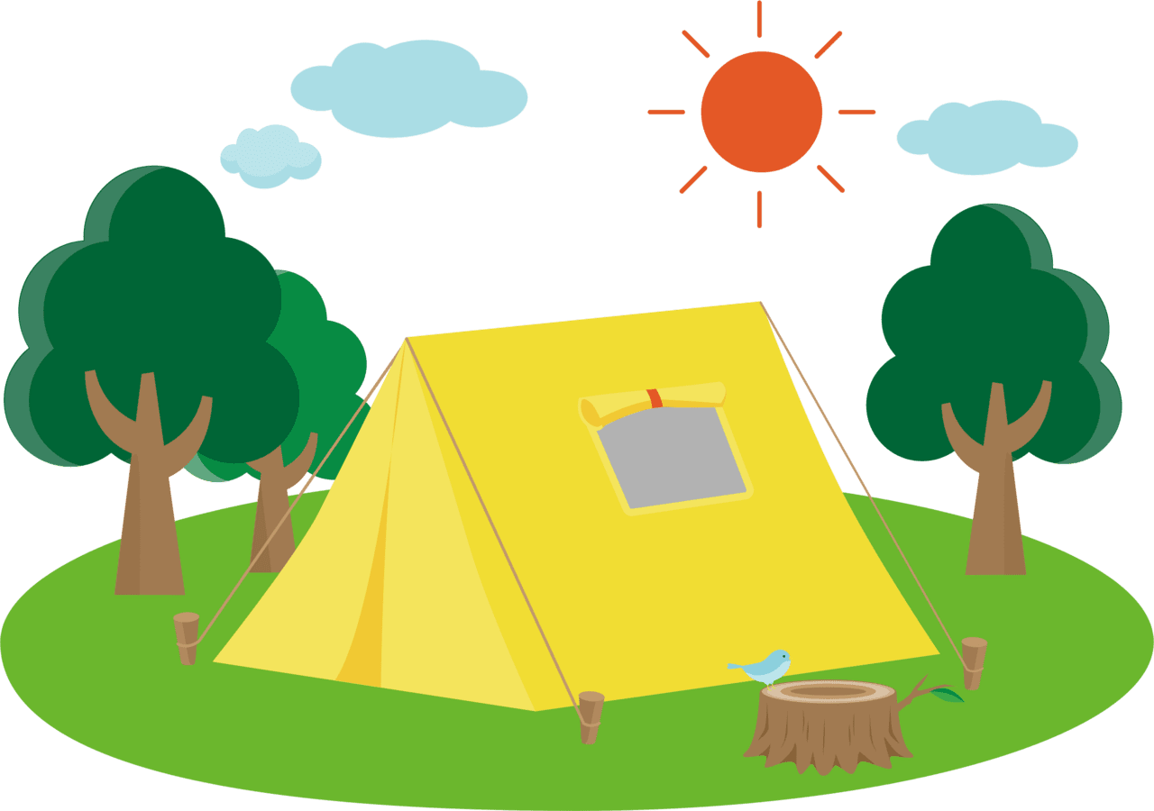 Camping editable camp invitation templates able clipart free