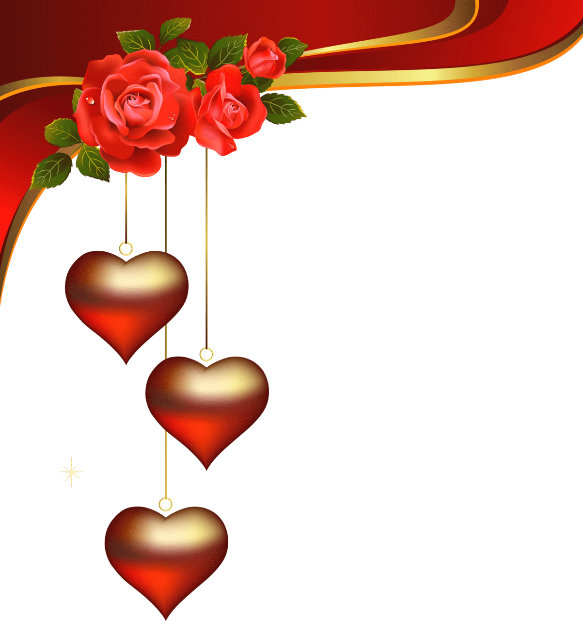 Valentines decorative hearts pendants with roses element clipart matrimonio cornici sfondi iphone clip art