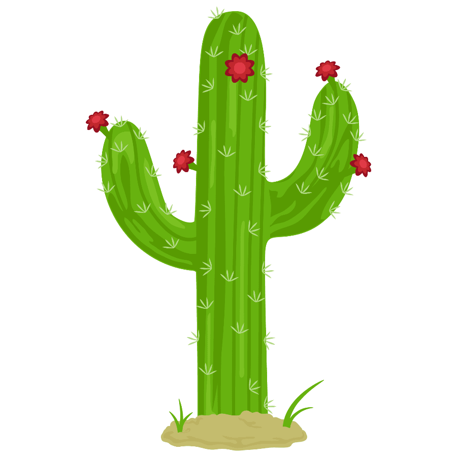 Cactus pin page clipart vector 2