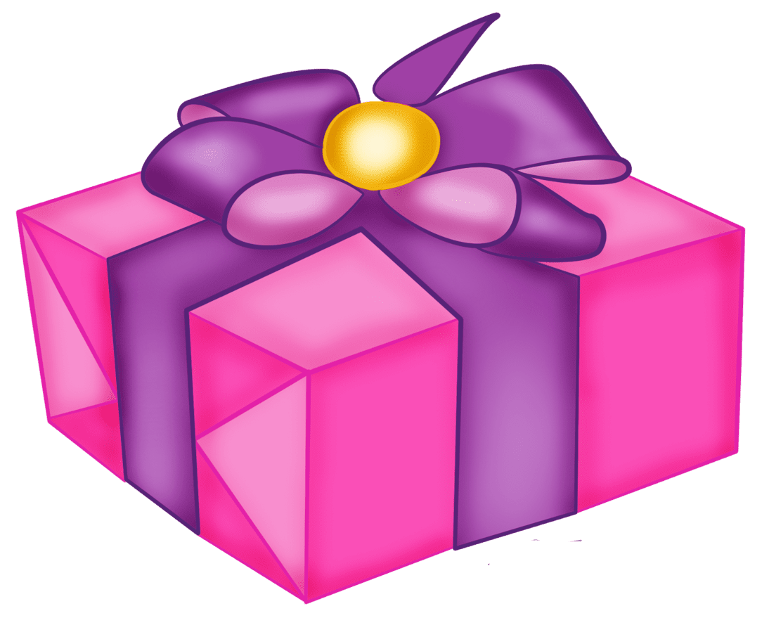 Gift pin page clipart vector 2