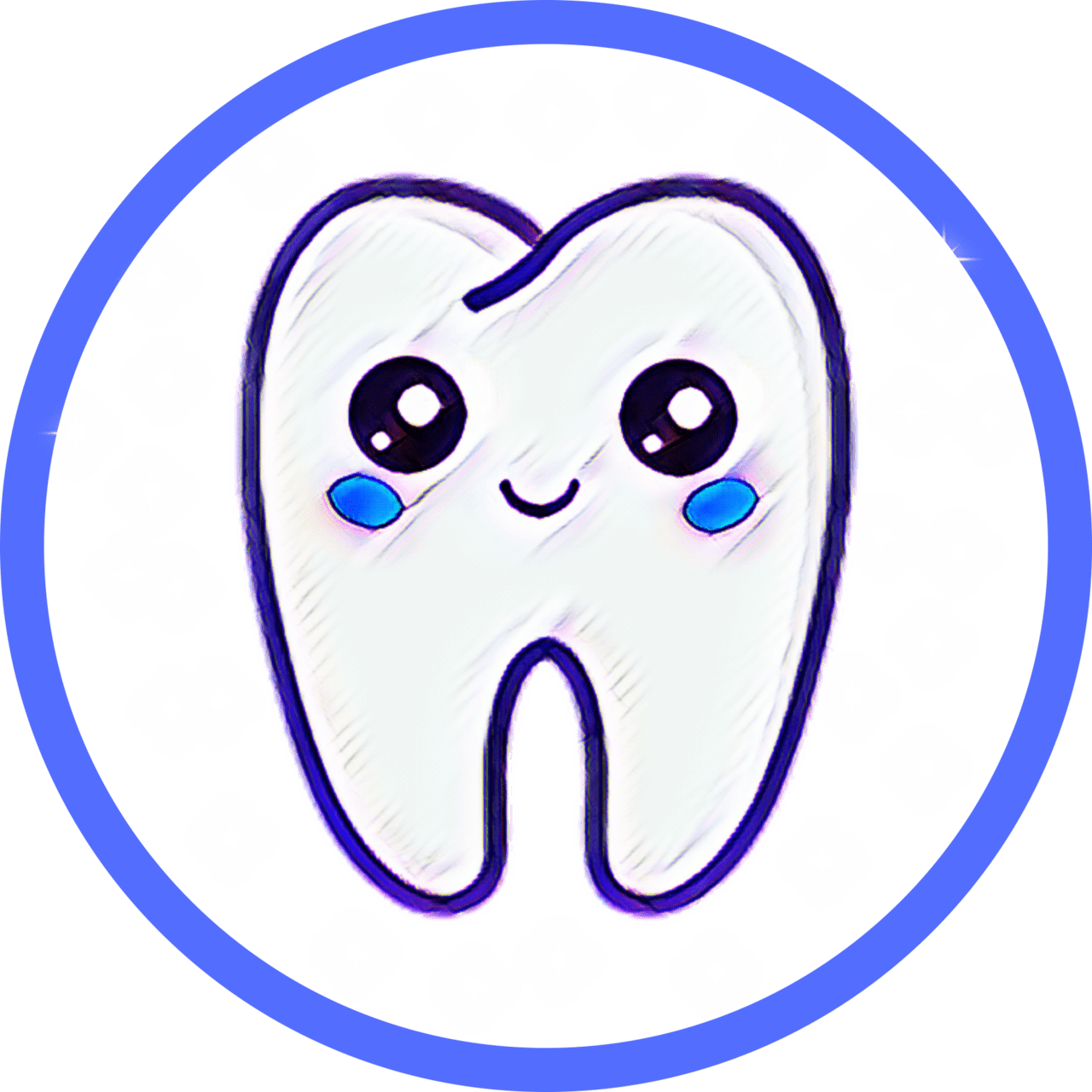 Tooth pin page clipart vector 2