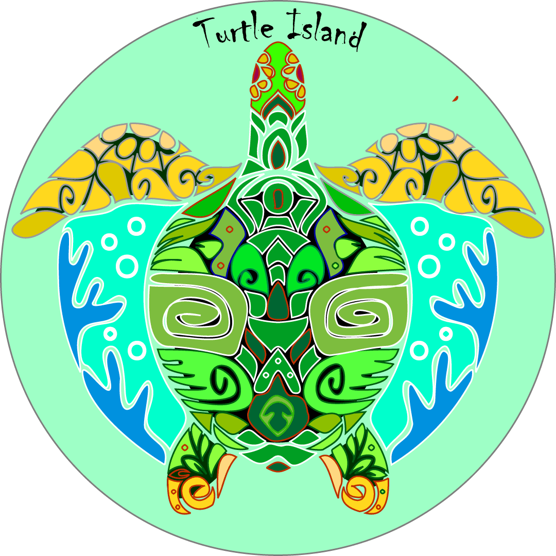 Turtle island clipart transparent