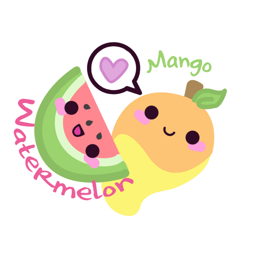 Watermelon mango store logo by kittykatklub deviantart clipart