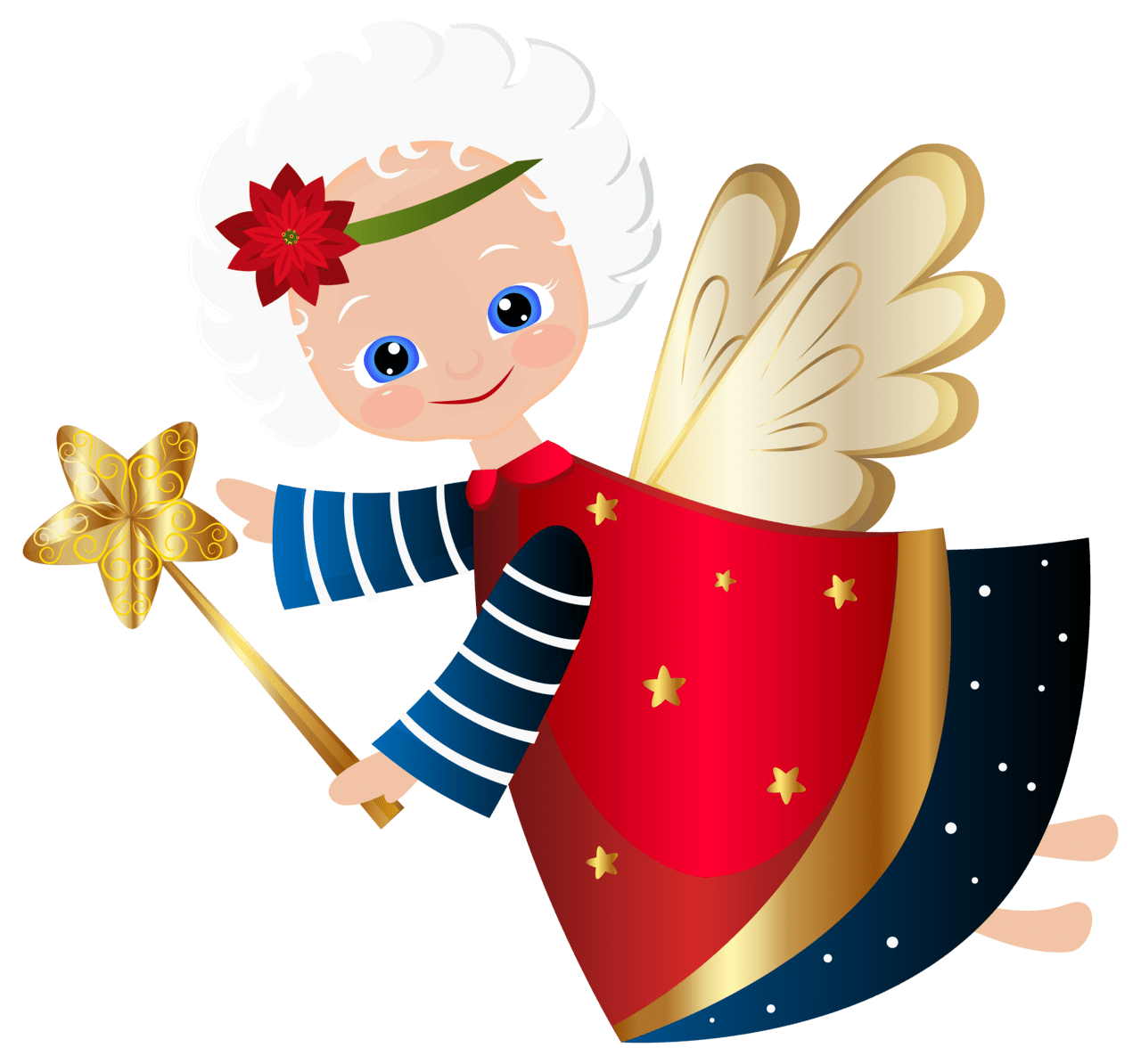 Cute christmas angel clipart image