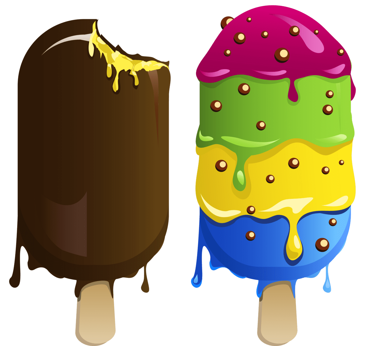 Ice cream pin page clipart vector