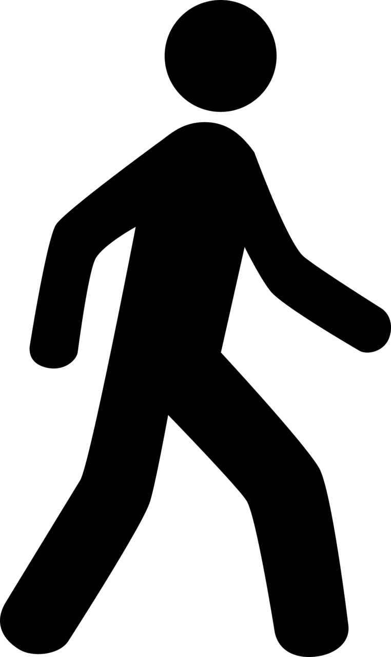 Person walking clipart background