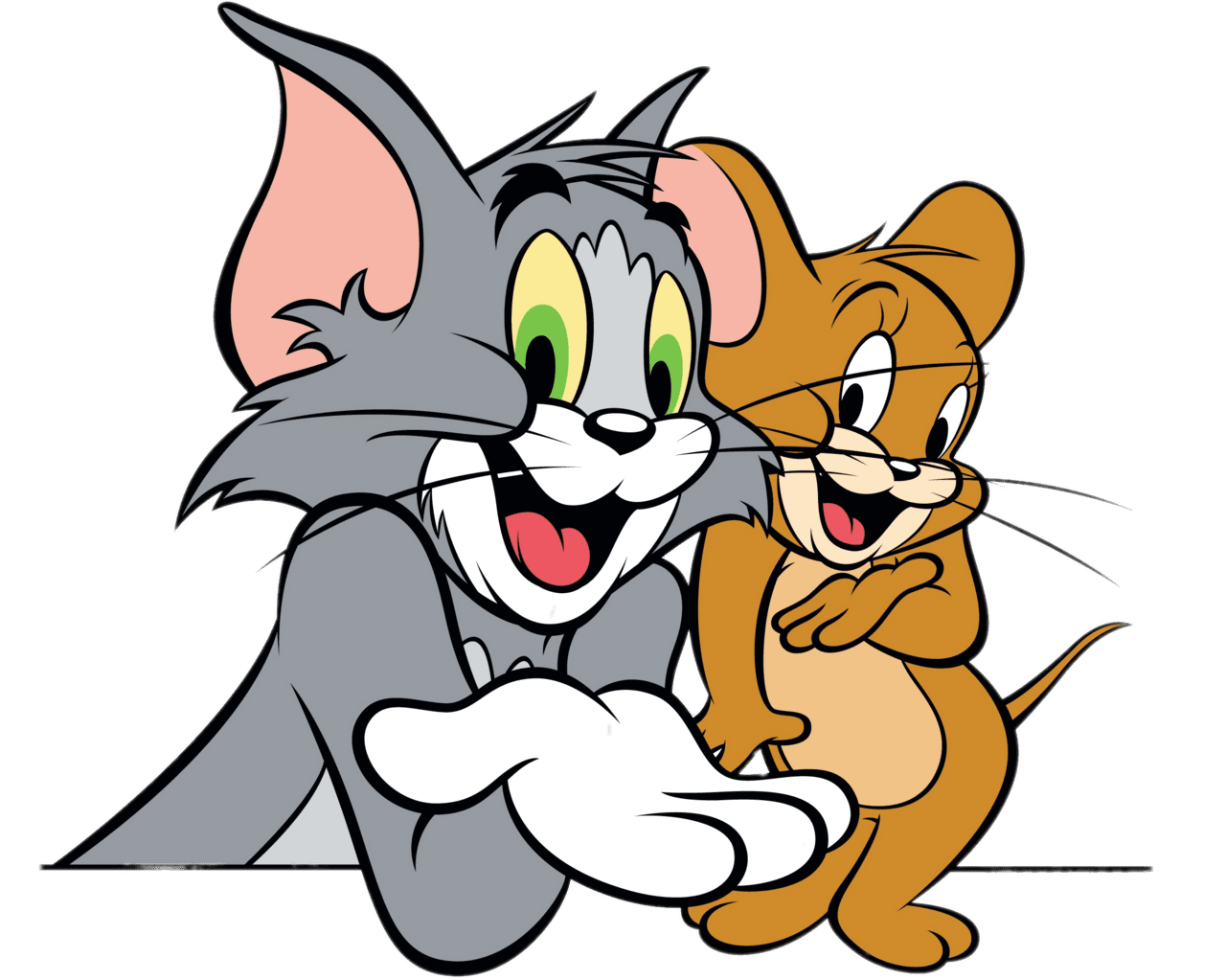 Tom and jerry friends stic clipart vector