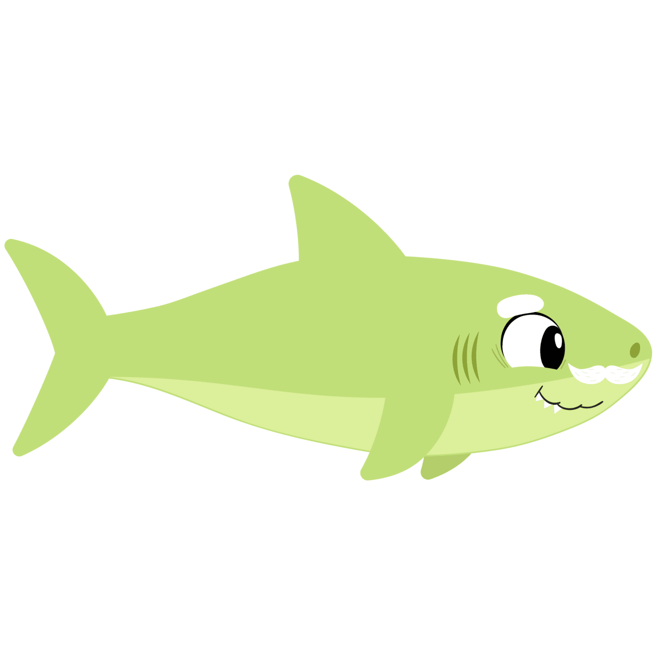 Shark pin page clipart picture 2