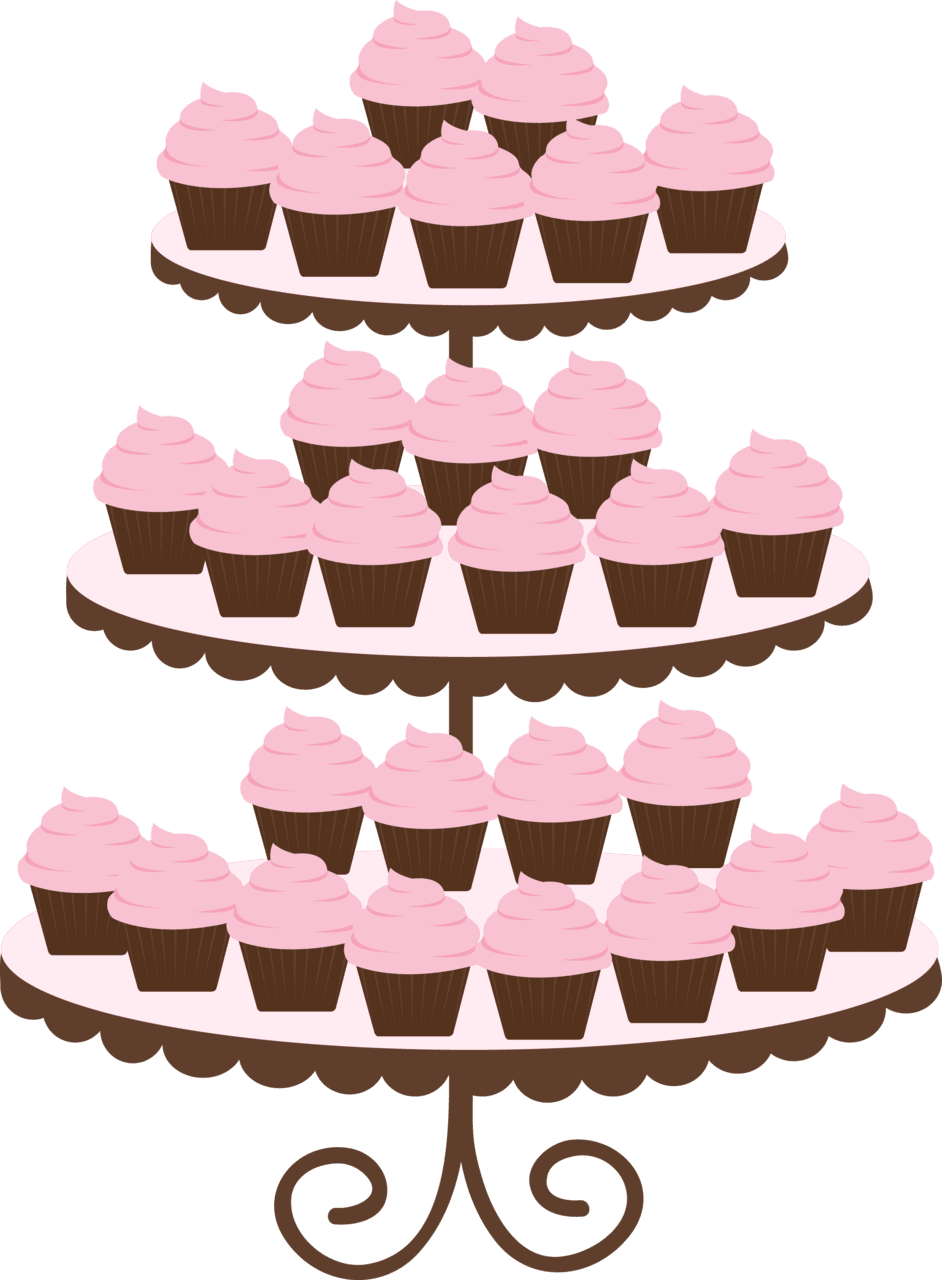 Cake pin page clipart vector 3