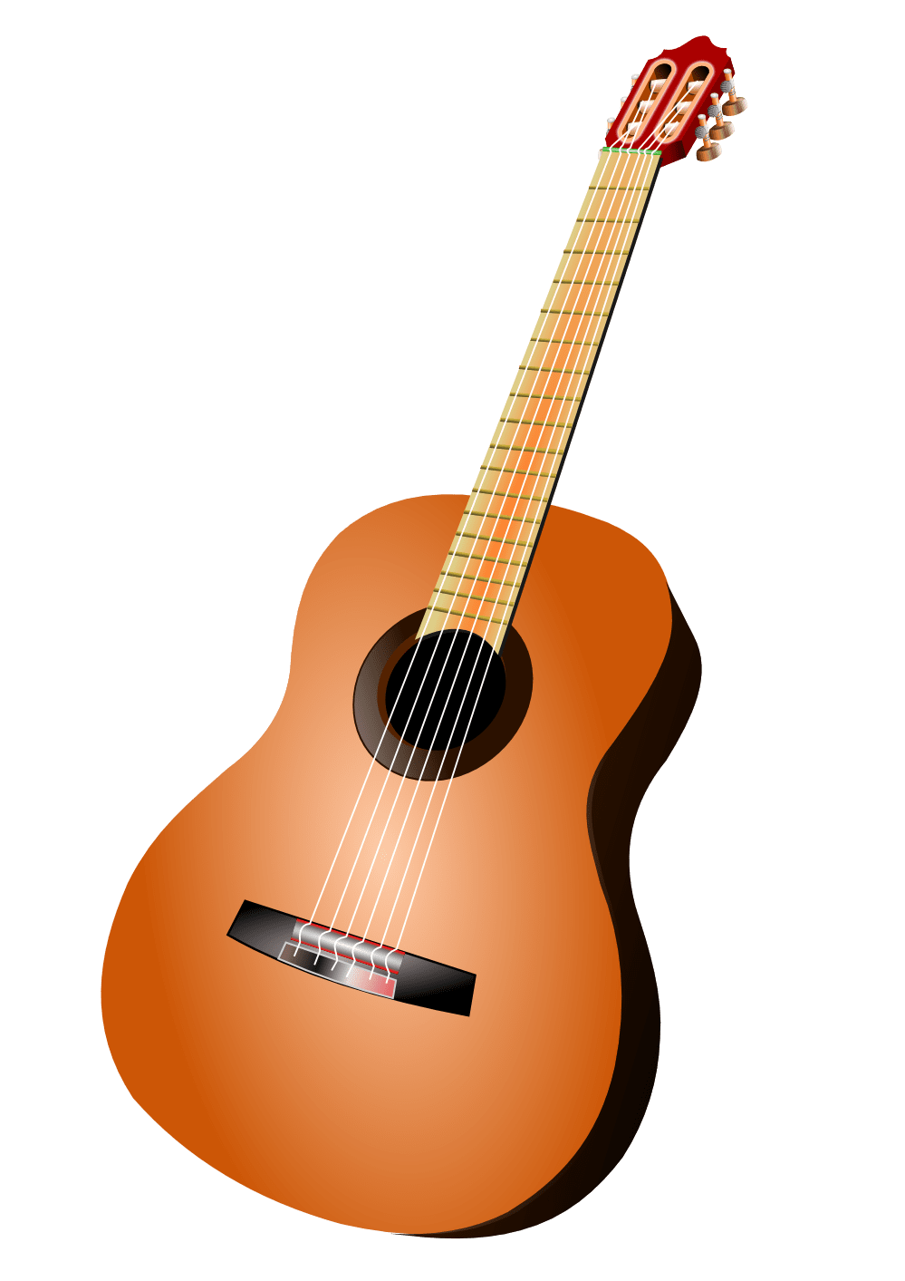 Acoustic guitar image for clipart