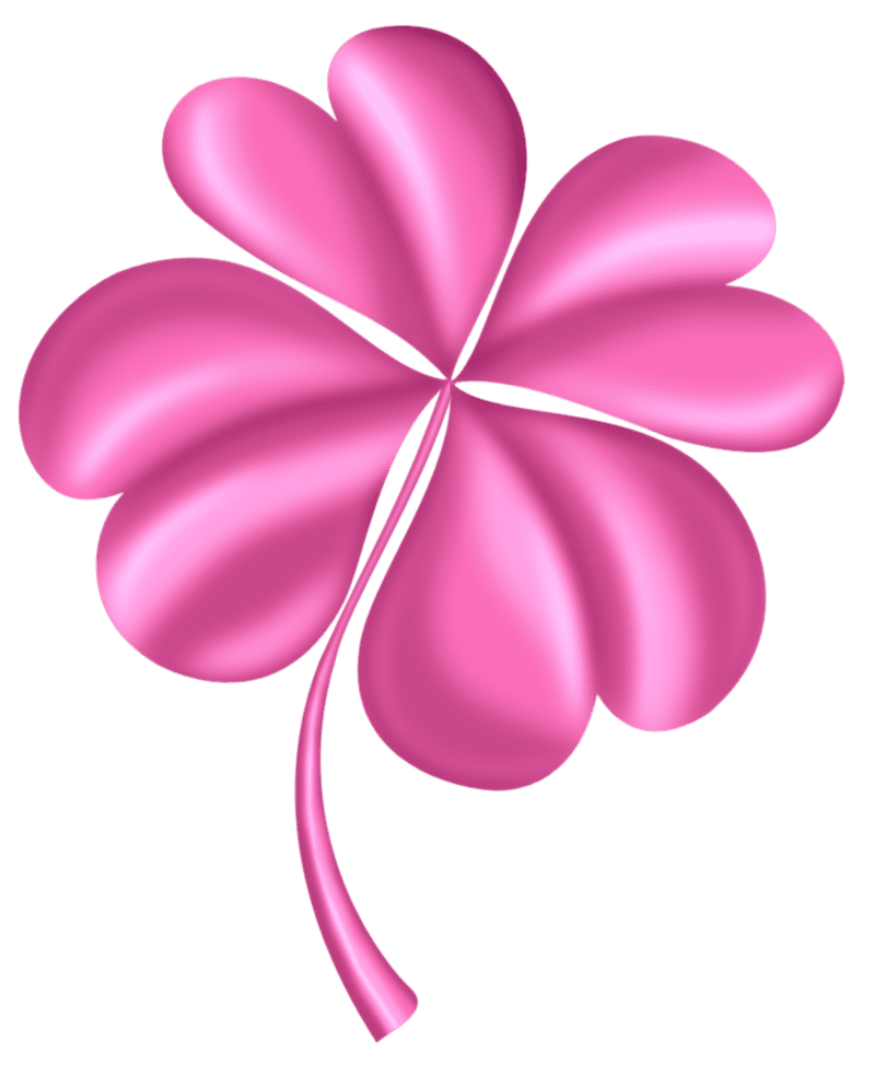 Leaf clover pin page clipart image