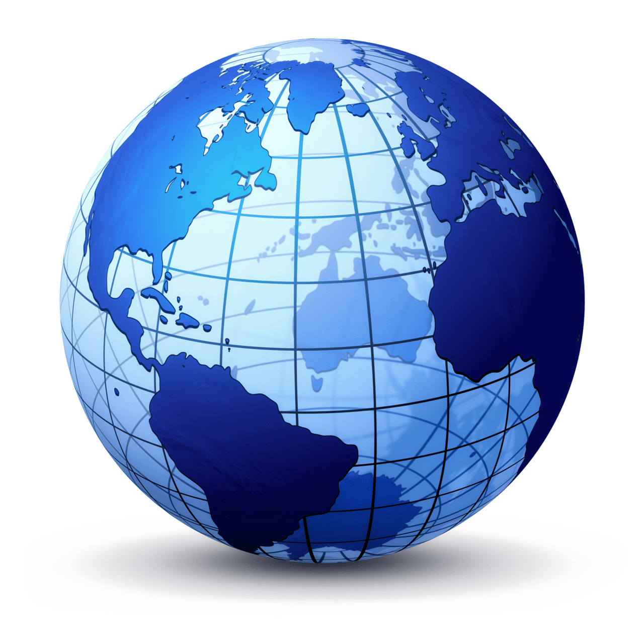 Globe pin page clipart image