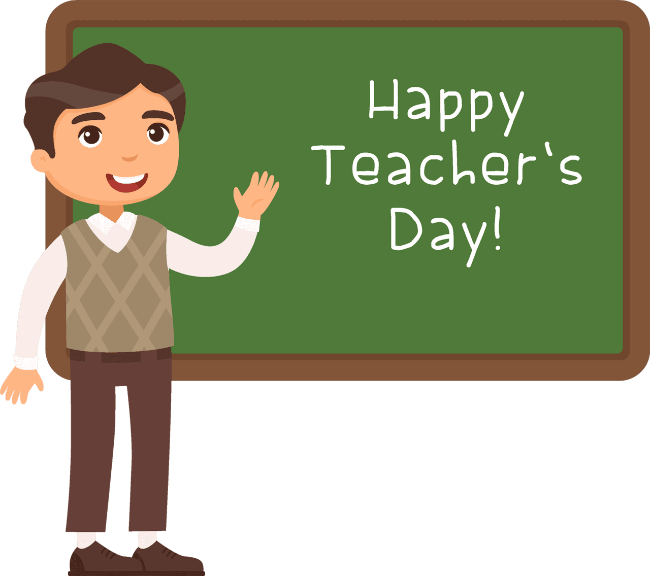 World teacher day clipart transparent