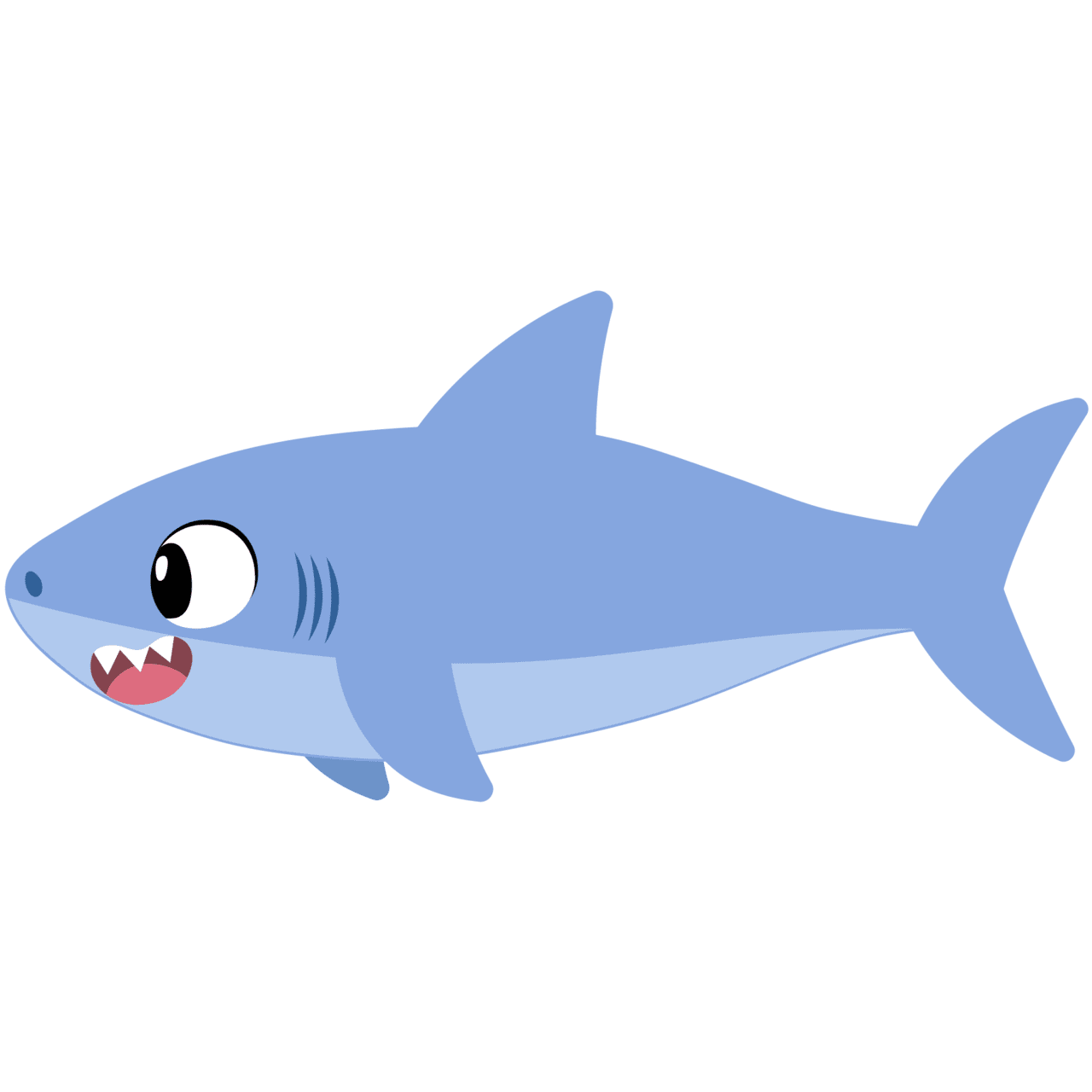 Shark pin page clipart picture