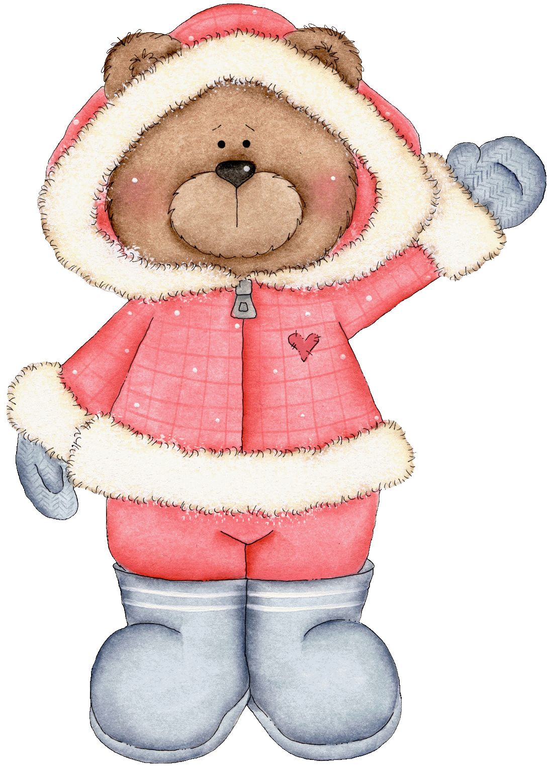 Bear pin page clipart transparent