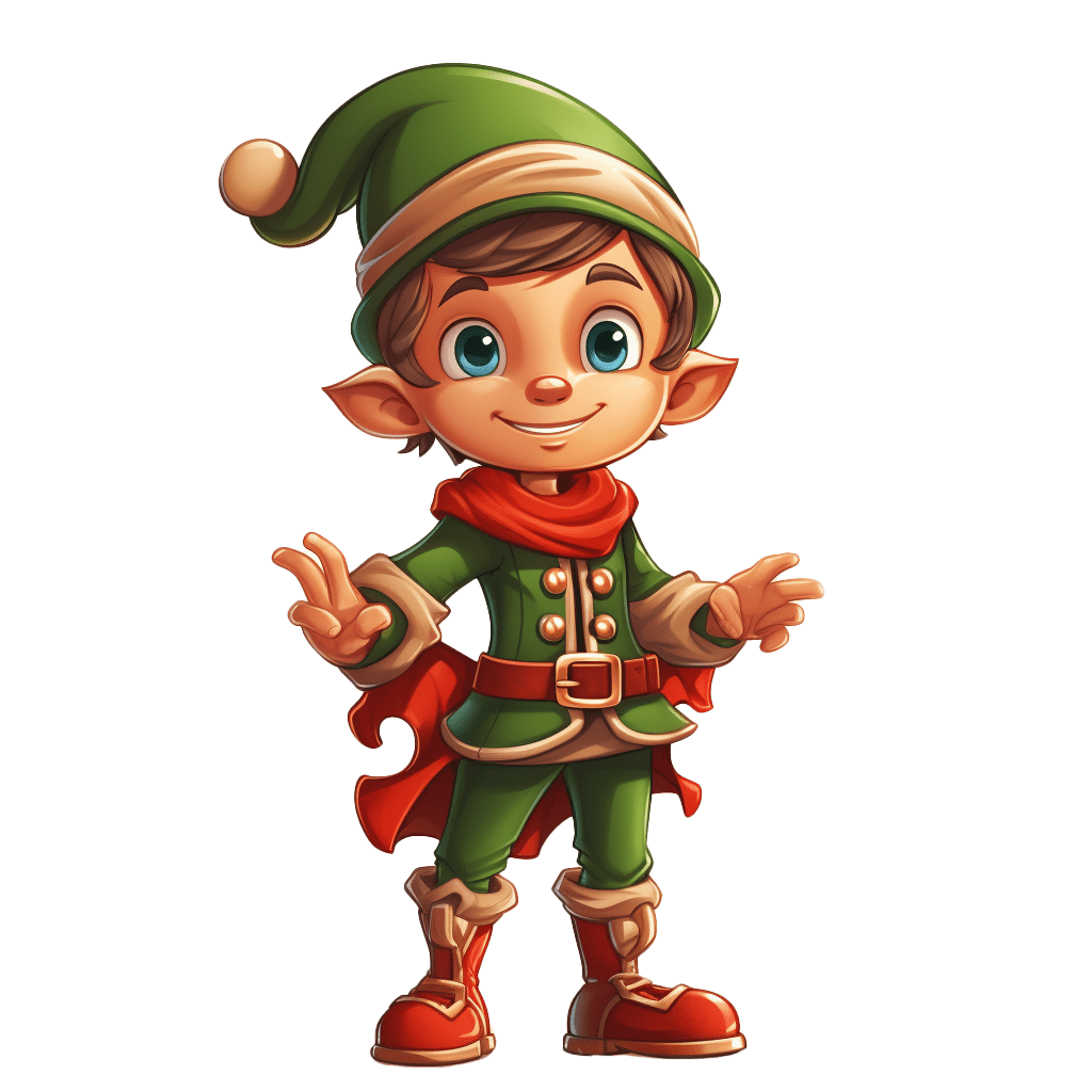 Christmas elf clipart background