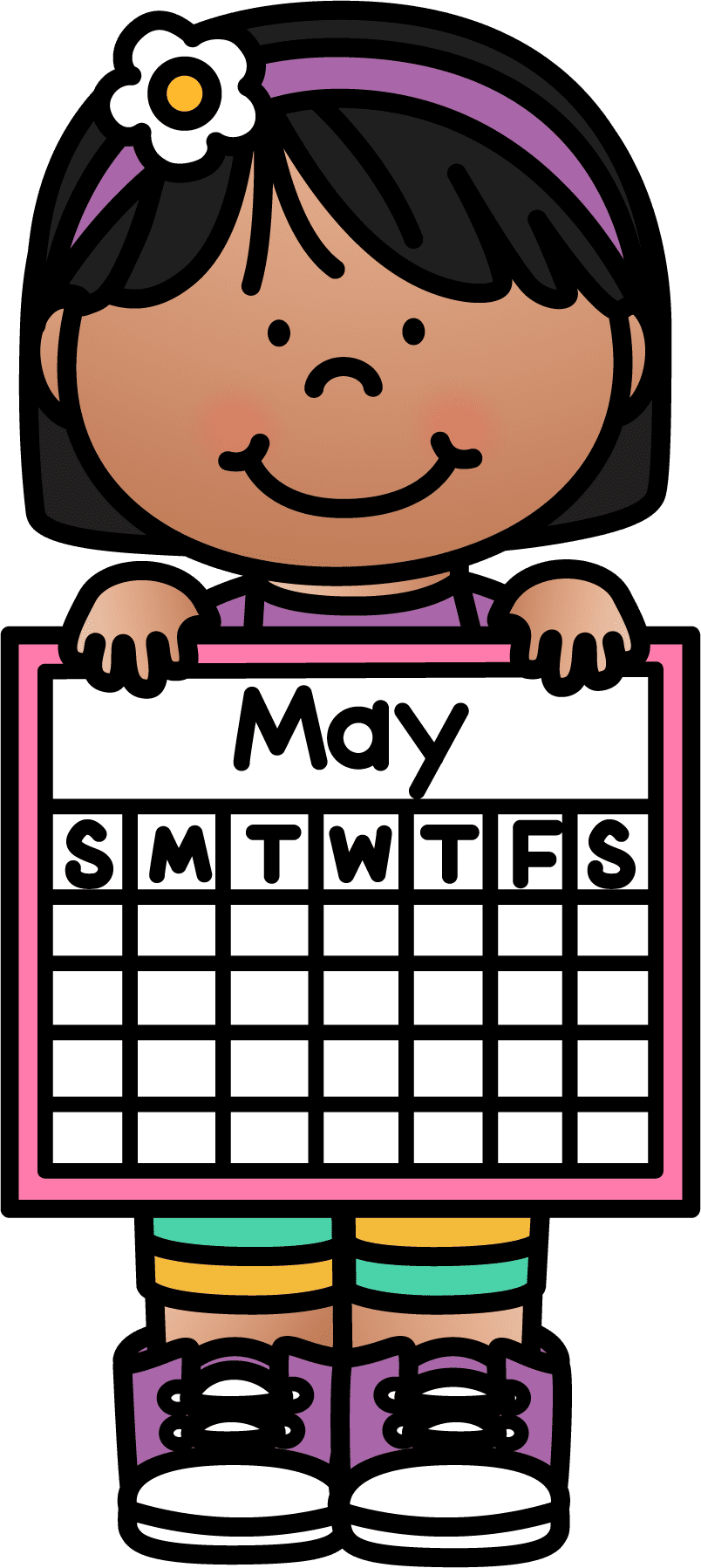 School calendar clipart background