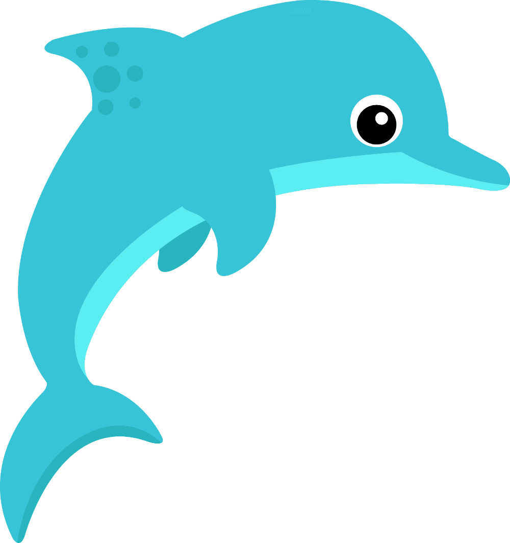 Dolphin sea animals clipart photo