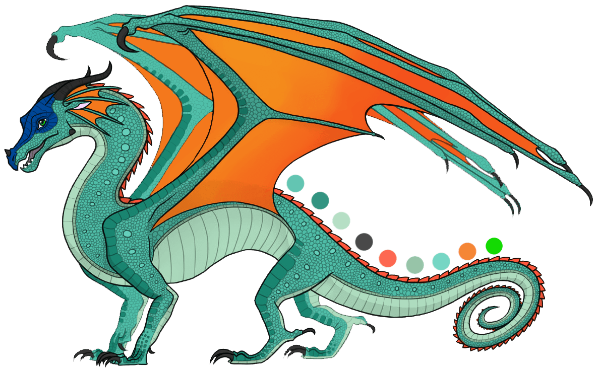 Dragon pin page clipart free