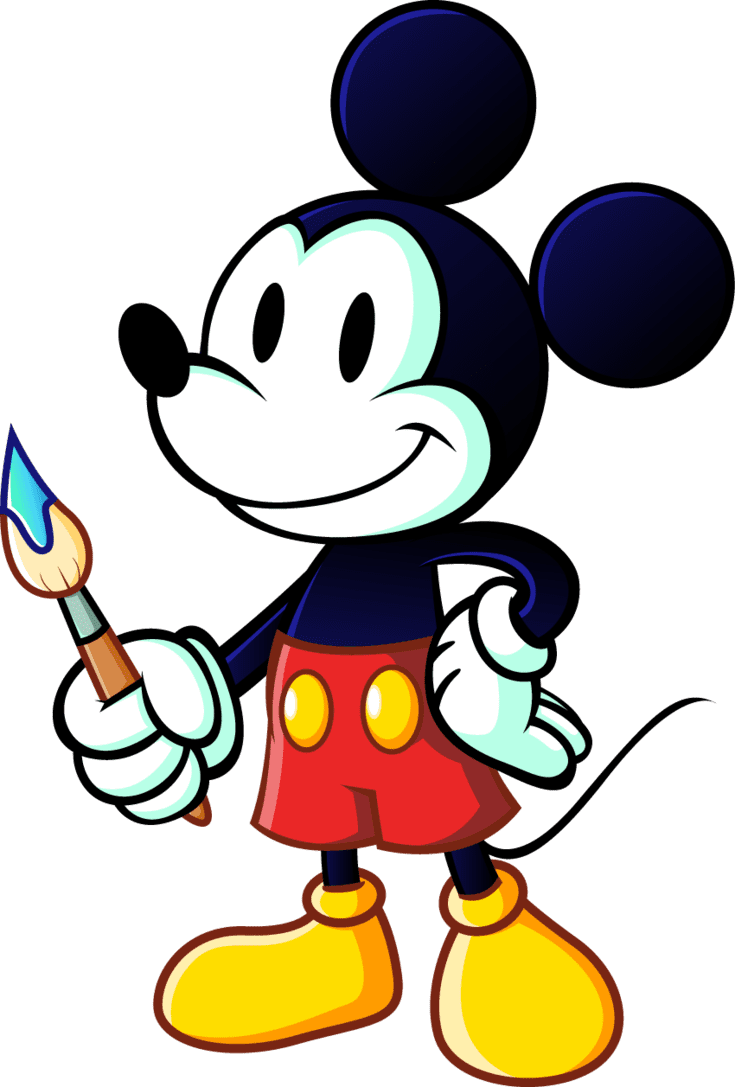 Mickey mouse pin page clipart image