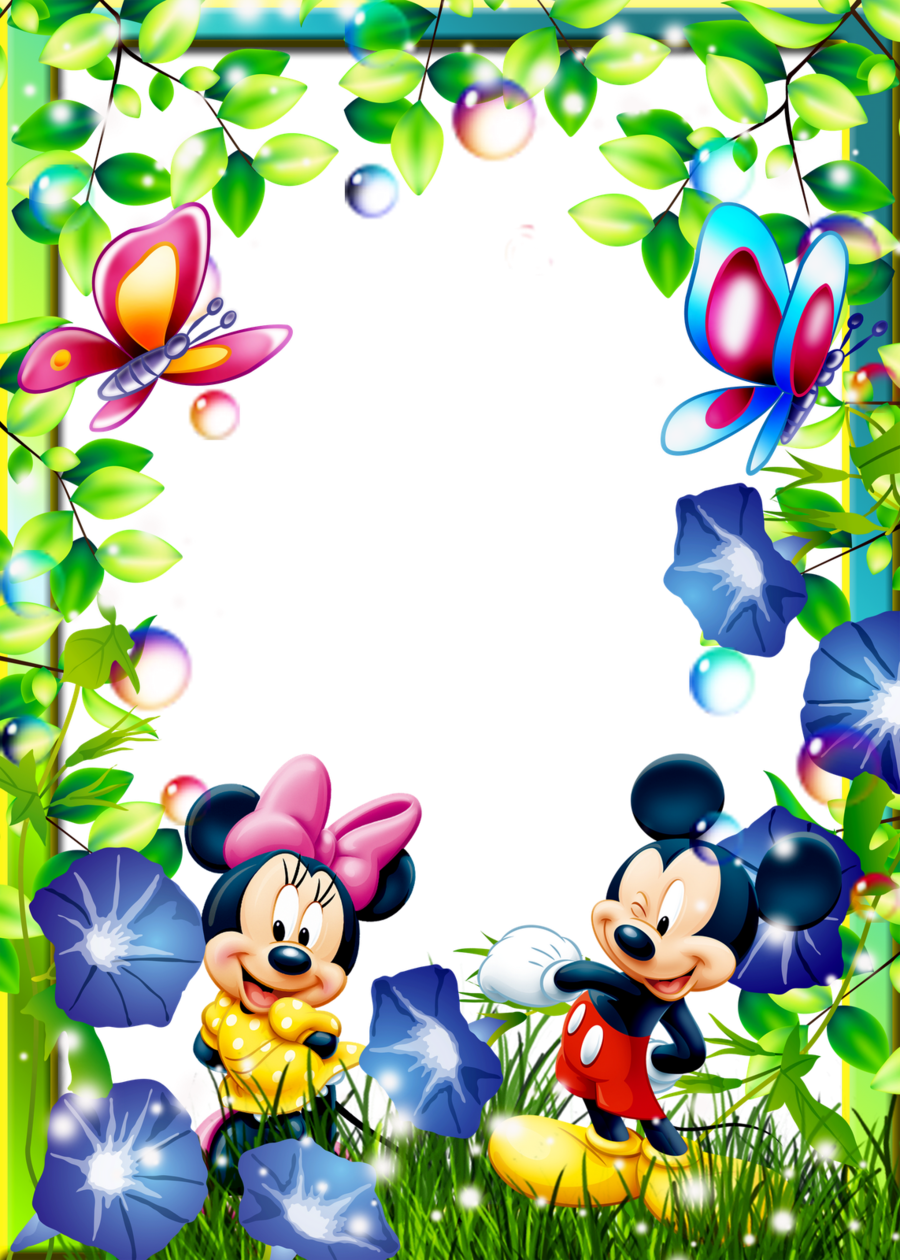 Mickey mouse hd cartoon characters frames clipart picture frame image nic