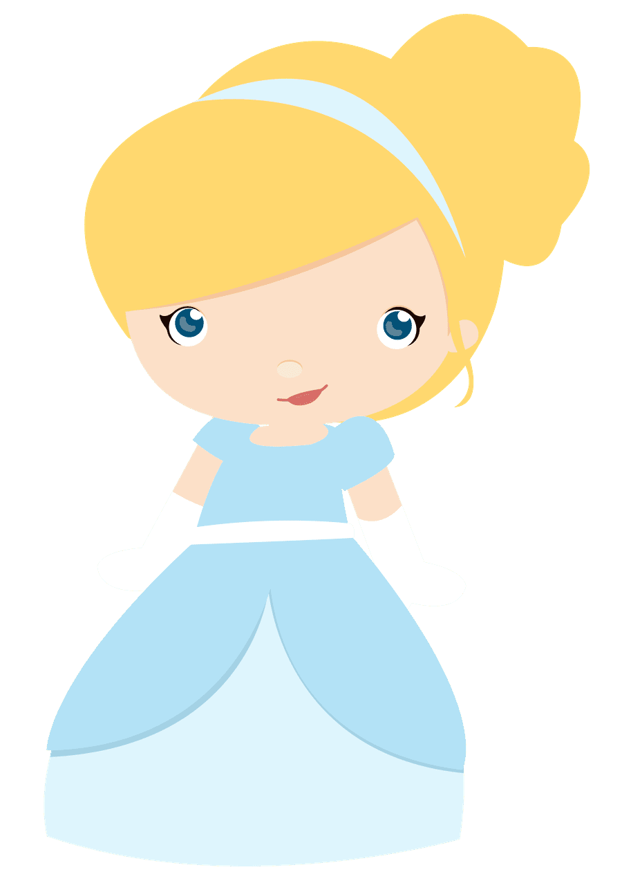 Barbie cinderella baby clipart vector