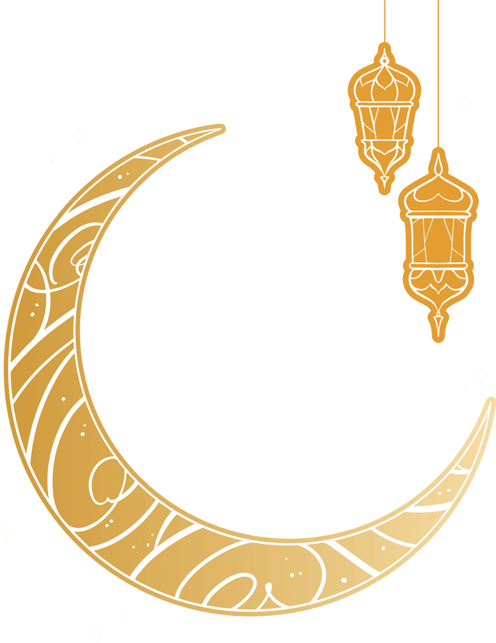 Moon phase ramadan mubarak lamp vector image clipart