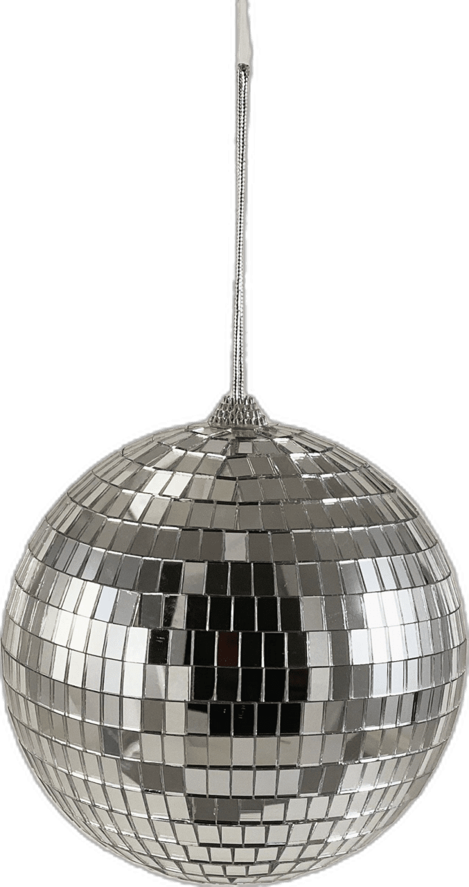 Disco ball shipping includes string for hanging christmas decoration clipart background