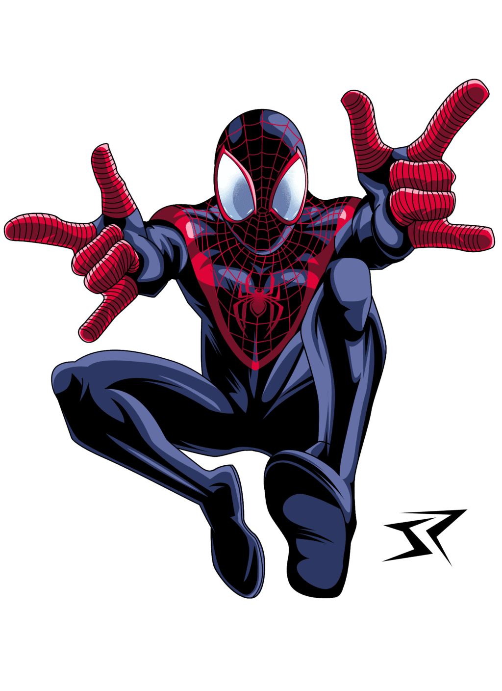 Ultimate spiderman miles morales by jonathanpiccini jp deviantart clipart image