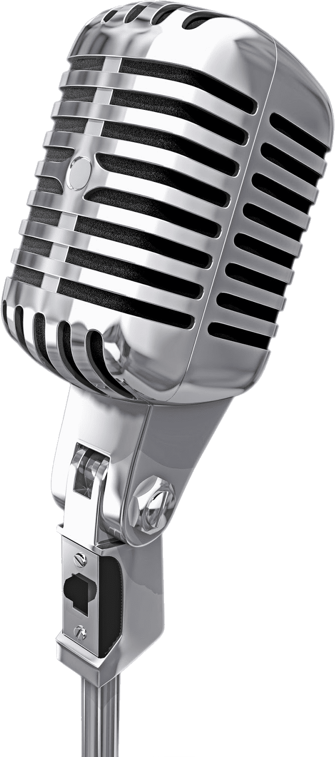 Silver hq microphone clipart clip art