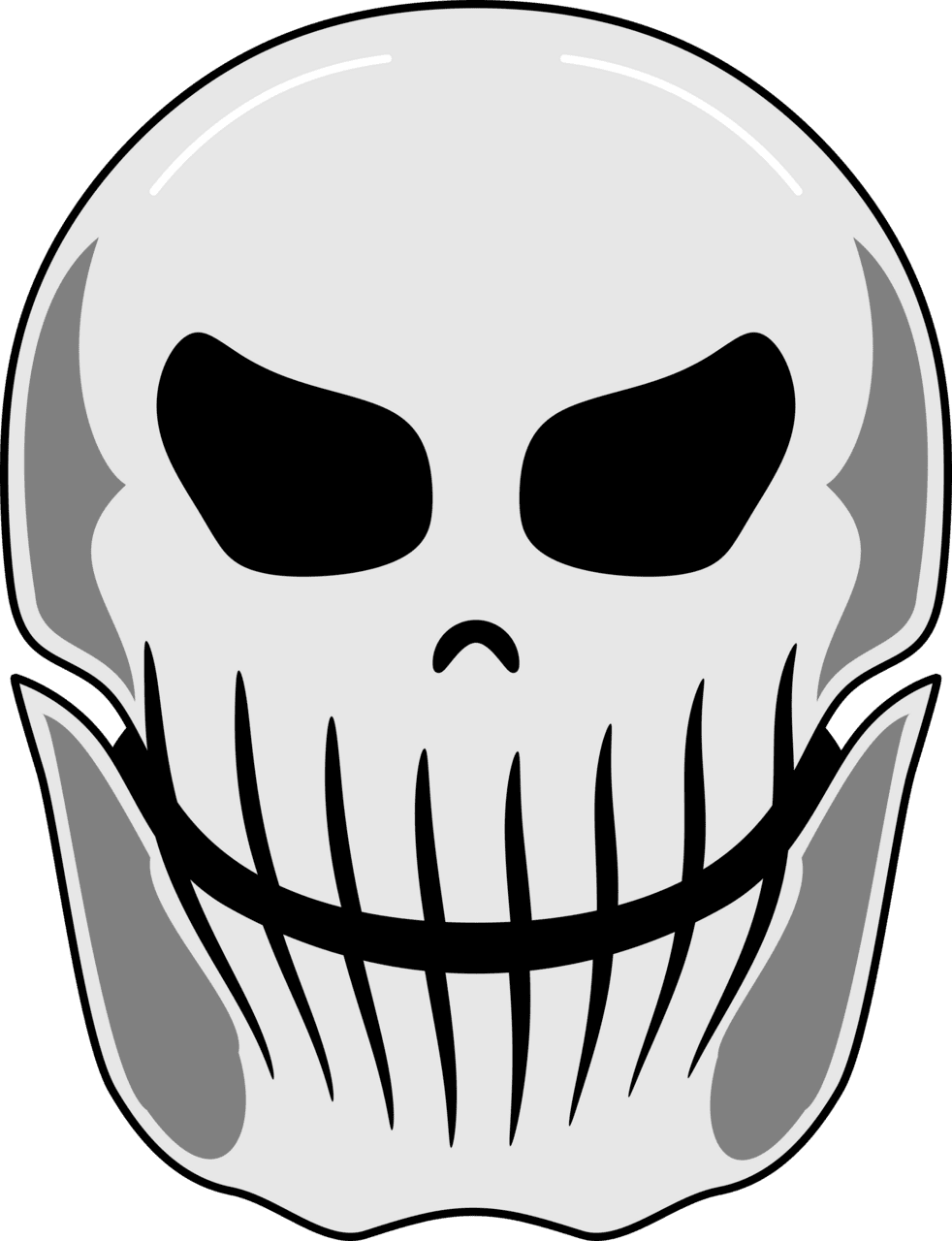 Vector skull design clipart 2