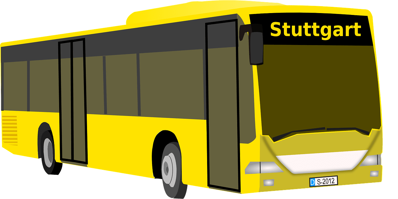 School bus yellow automobile vector graphic clipart