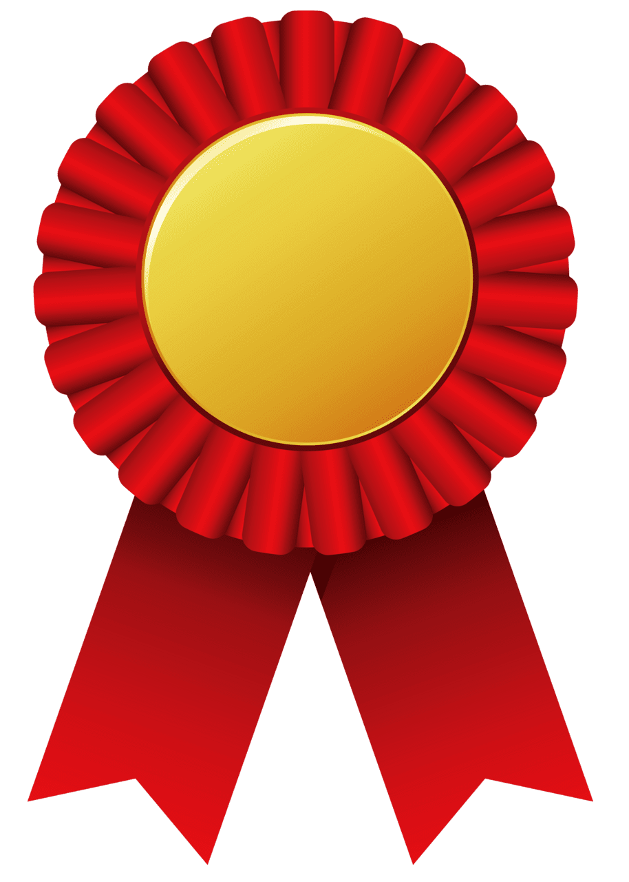 Congratulations red rosette ribbon clipar image clipart