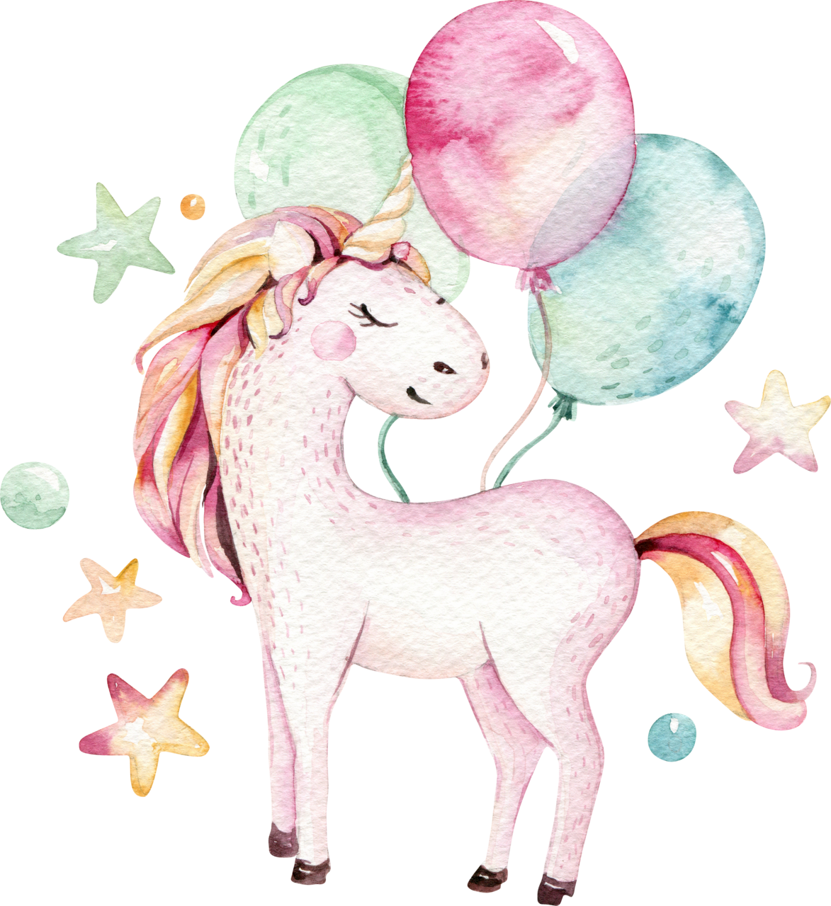 Unicorn pin page clipart transparent 3