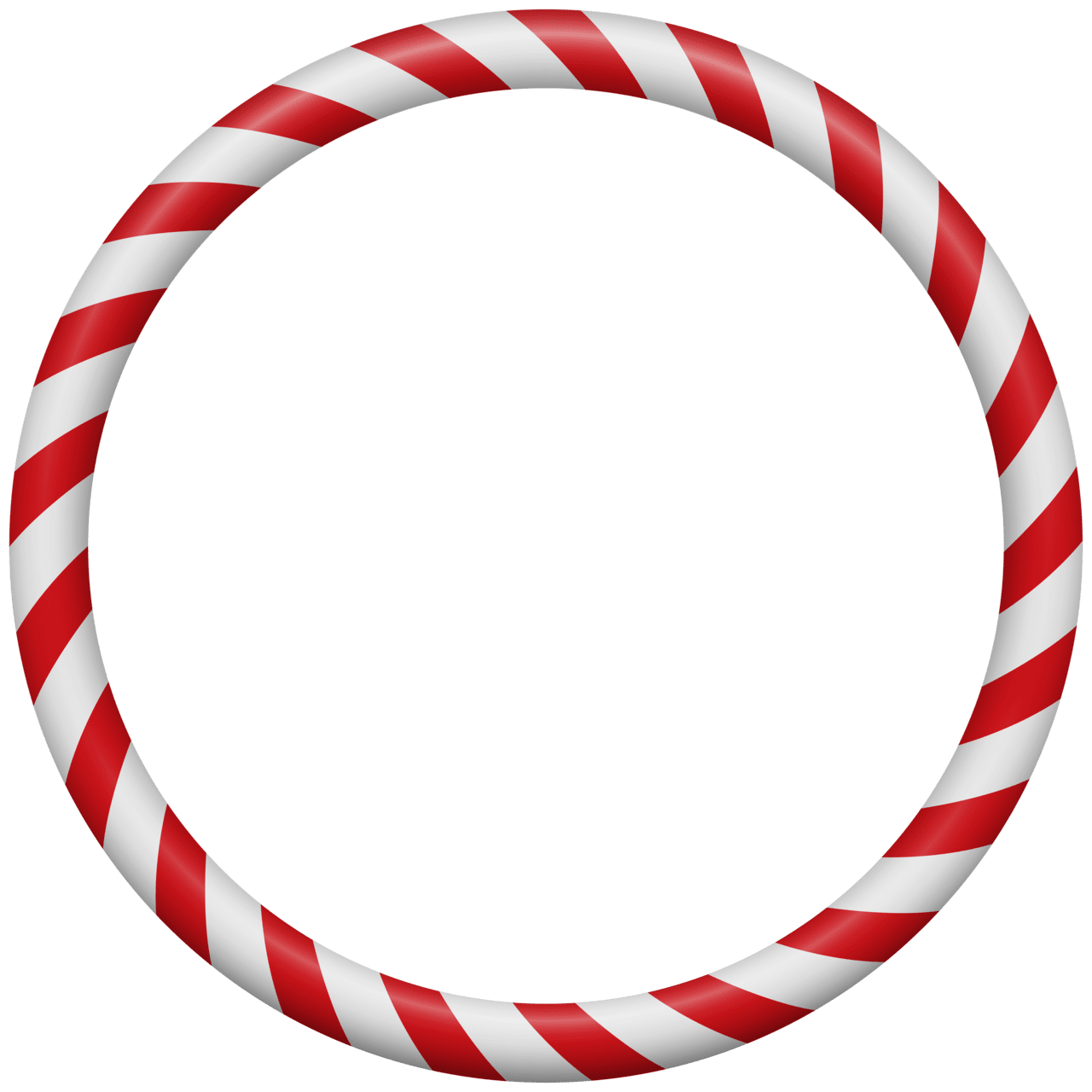 Candy cane red christmas border frame clipart image